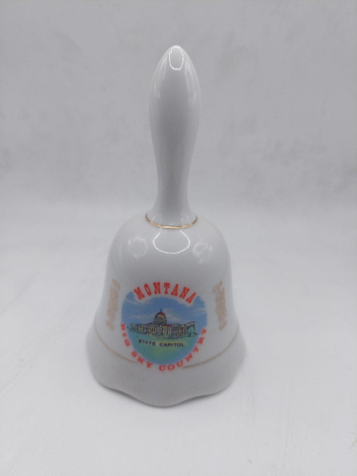 Vintage Travel Souvenir Dinner Bell - Montana Capital - Big Sky Country - GUC
