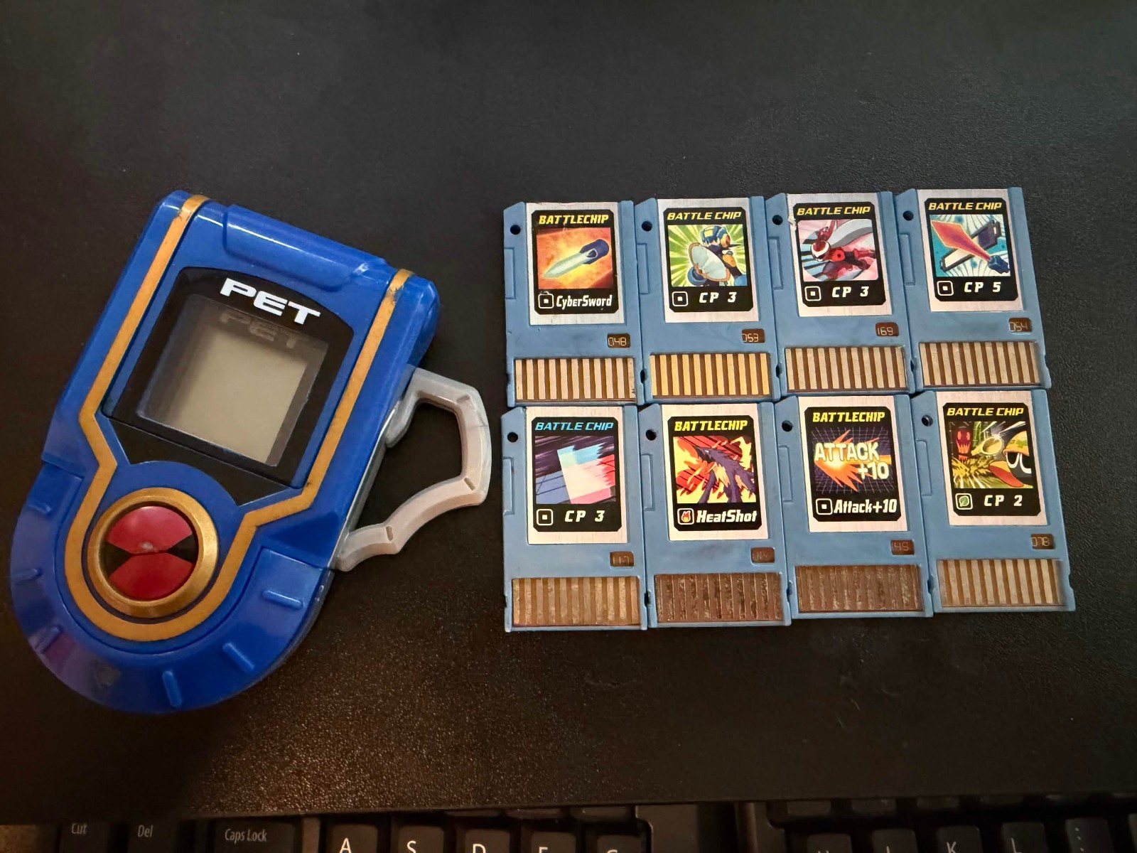 Megaman NT Warrior Advanced Pet Set 8 Battle Chips Rockman Exe