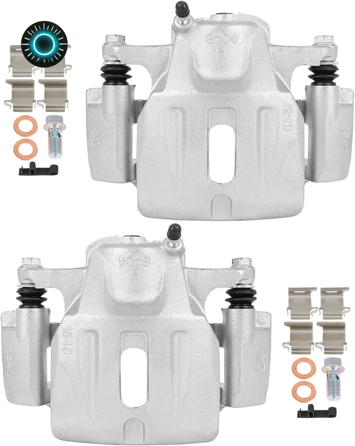 cciyu Front Left + Right Brake Calipers With Bracket 19B2664 19B2665 For Toyota cciyu Front Left + Right Brake Calipers With Bracket 19B2664 19B2665 For Toyota
