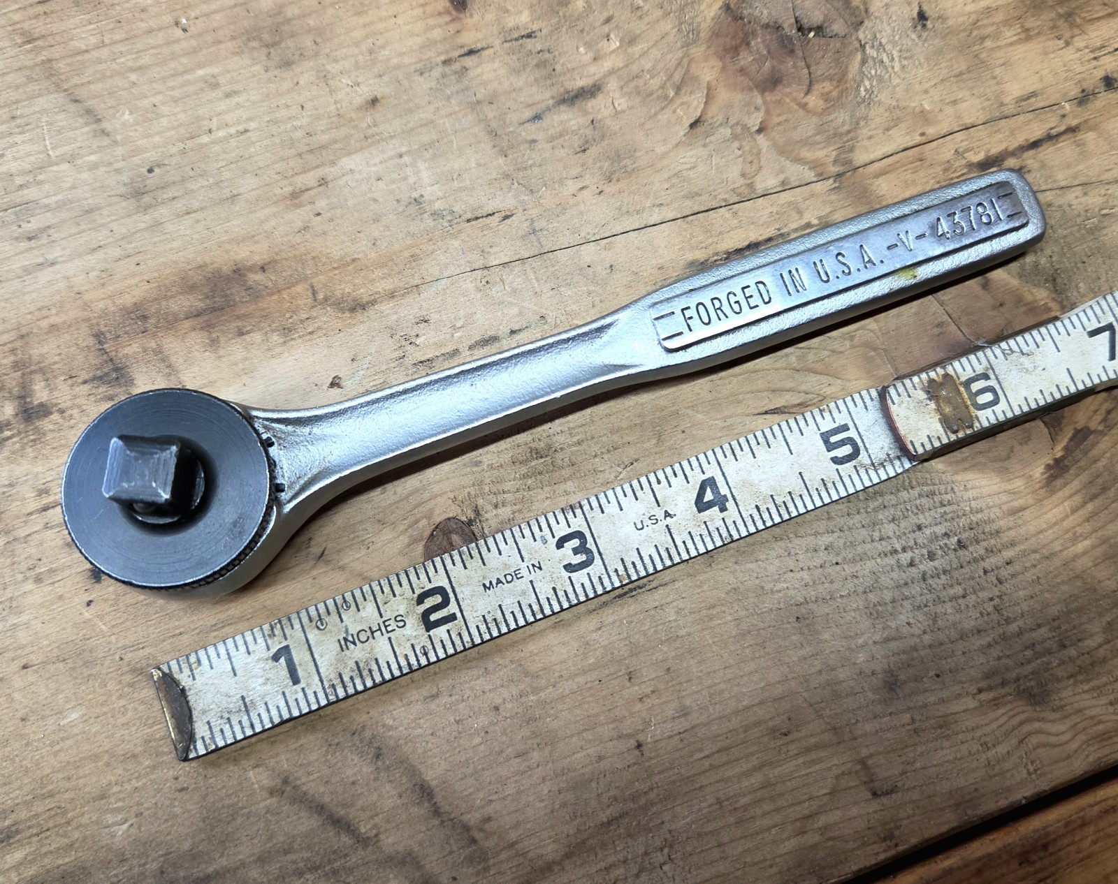 Vintage Craftsman -V- Series Thumb Wheel Ratchet 3/8 Vintage Craftsman -V- Series Thumb Wheel Ratchet 3/8