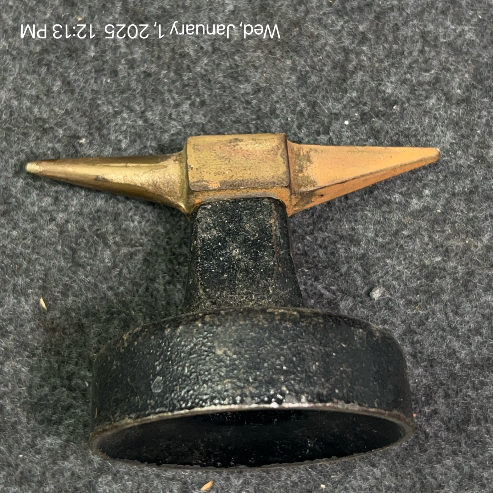 vtg minature metal anvil jewelry blacksmithing