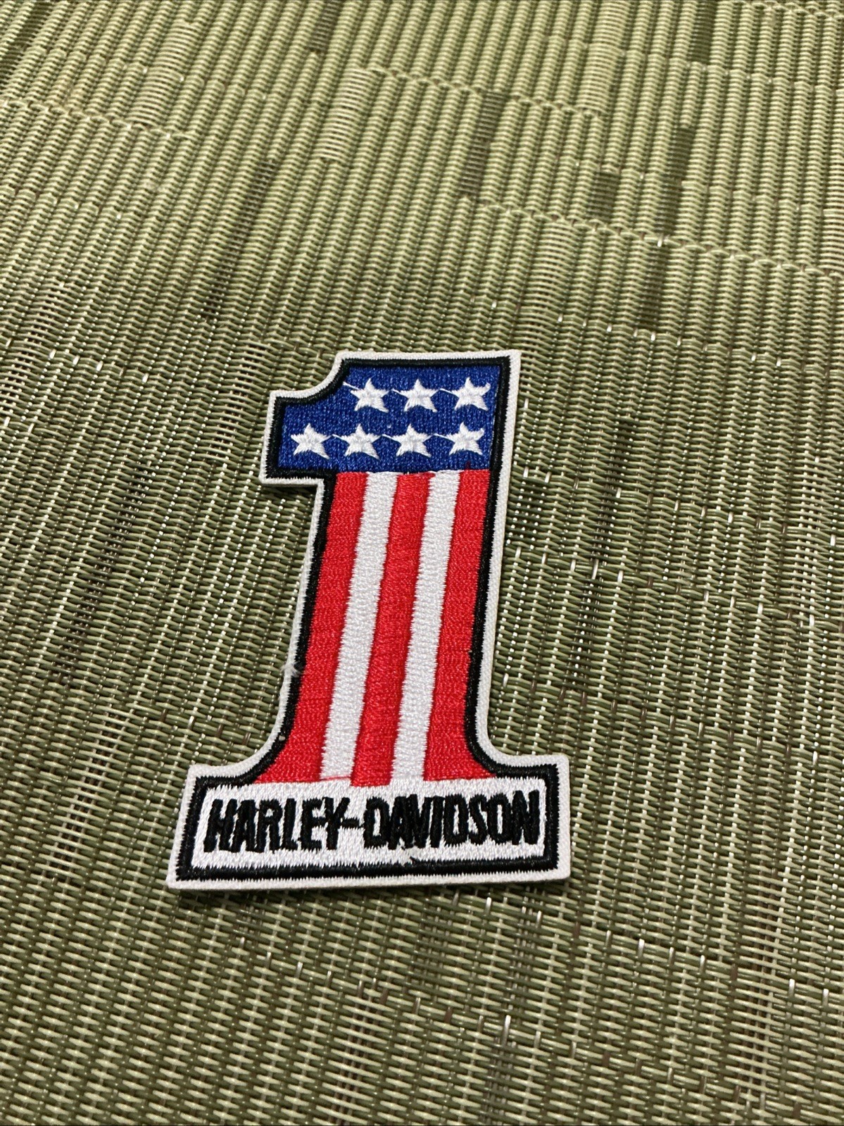 Embroidered Harley Davidson Iron On Patch