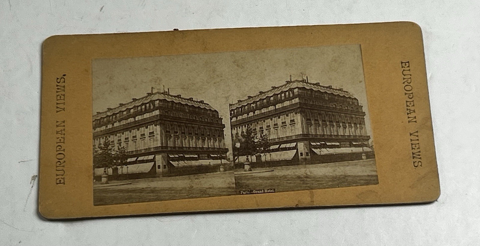 Stereoview Photo Grand Hotel  Paris France
