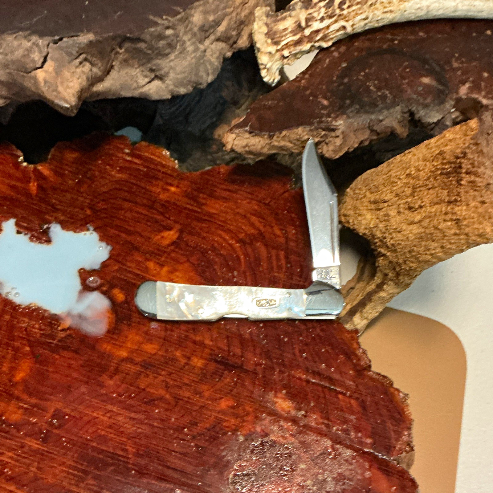 Case XX Mini Copper Lock SS 1-Blade Slipjoint Mother of Pearl
