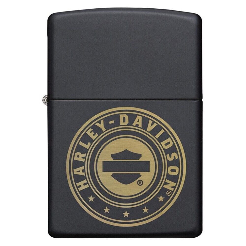 Zippo Harley-Davidson Laser Engrave Logo Black Matte 49197 Zippo Harley-Davidson Laser Engrave Logo Black Matte 49197