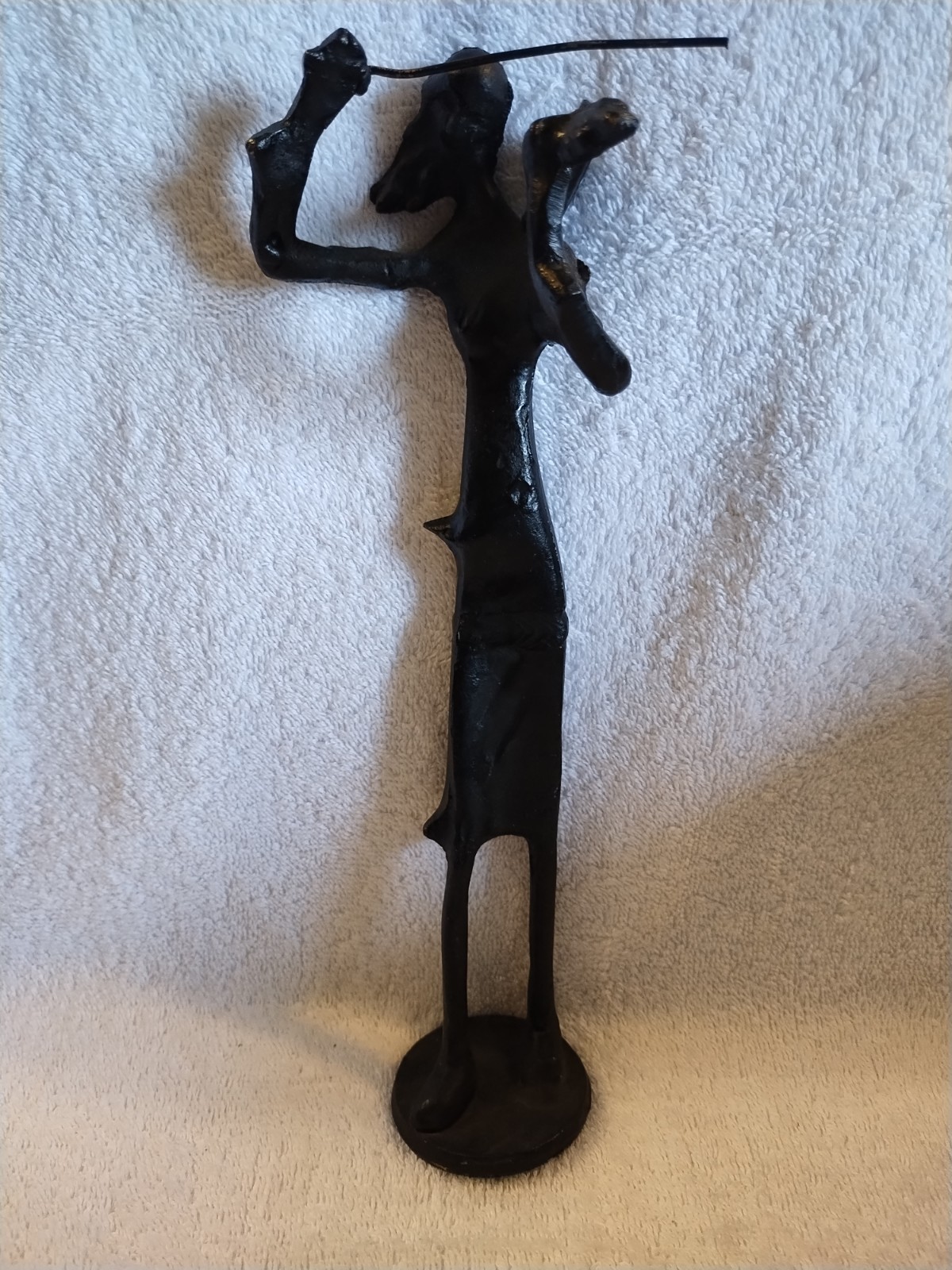 Heavy Vintage Metal Bronze Brutalist Woman Lady Violin statue Figure 11\ Heavy Vintage Metal Bronze Brutalist Woman Lady Violin statue Figure 11\