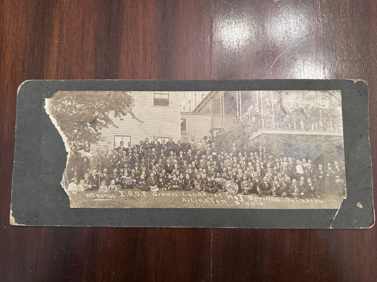 1906 Grand Lodge of the Independent Order of Odd Fellows IOOF Photo Hot Springs