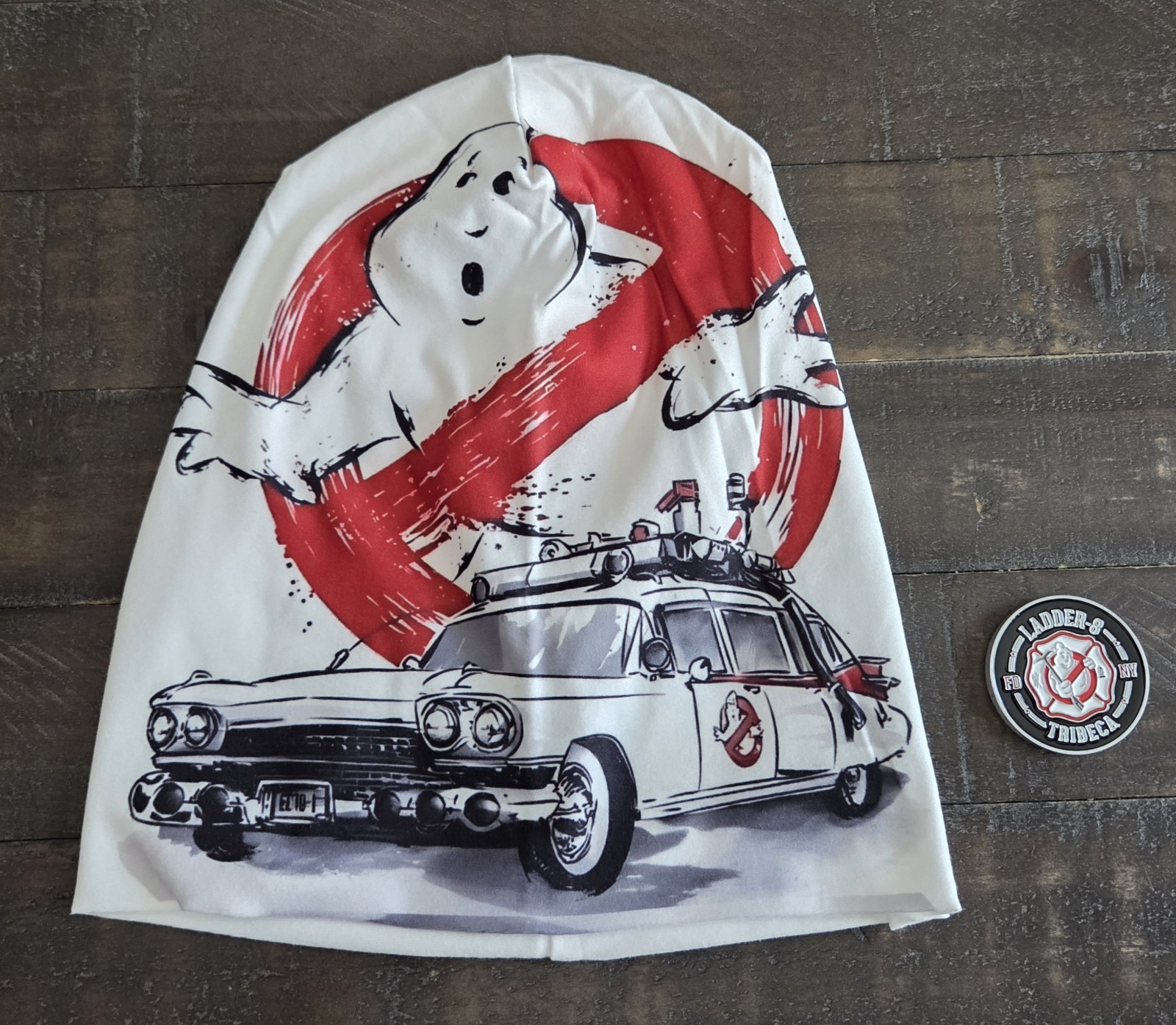 Ladder-8 Tribeca New York Fire Department Ghost Busters Challenge Coin & Beanie Ladder-8 Tribeca New York Fire Department Ghost Busters Challenge Coin & Beanie