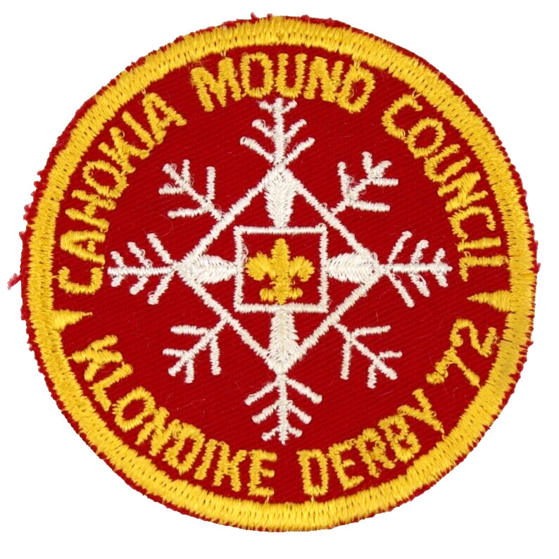 MINT Vintage 1972 Klondike Derby Cahokia Mound Council Patch Illinois IL Scouts