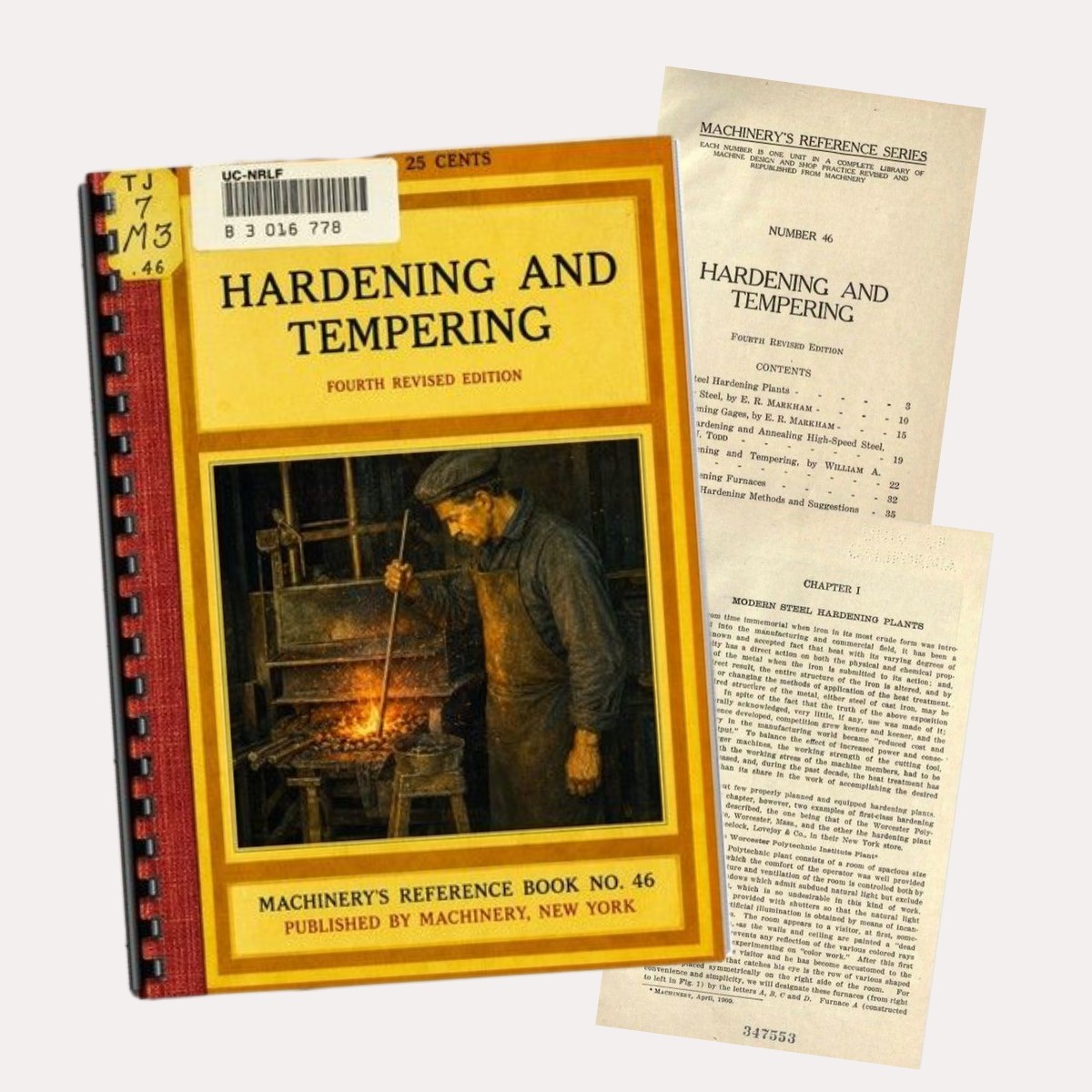 Hardening and Tempering 4th Revised Edition Comb Bound Machinery Reference Book