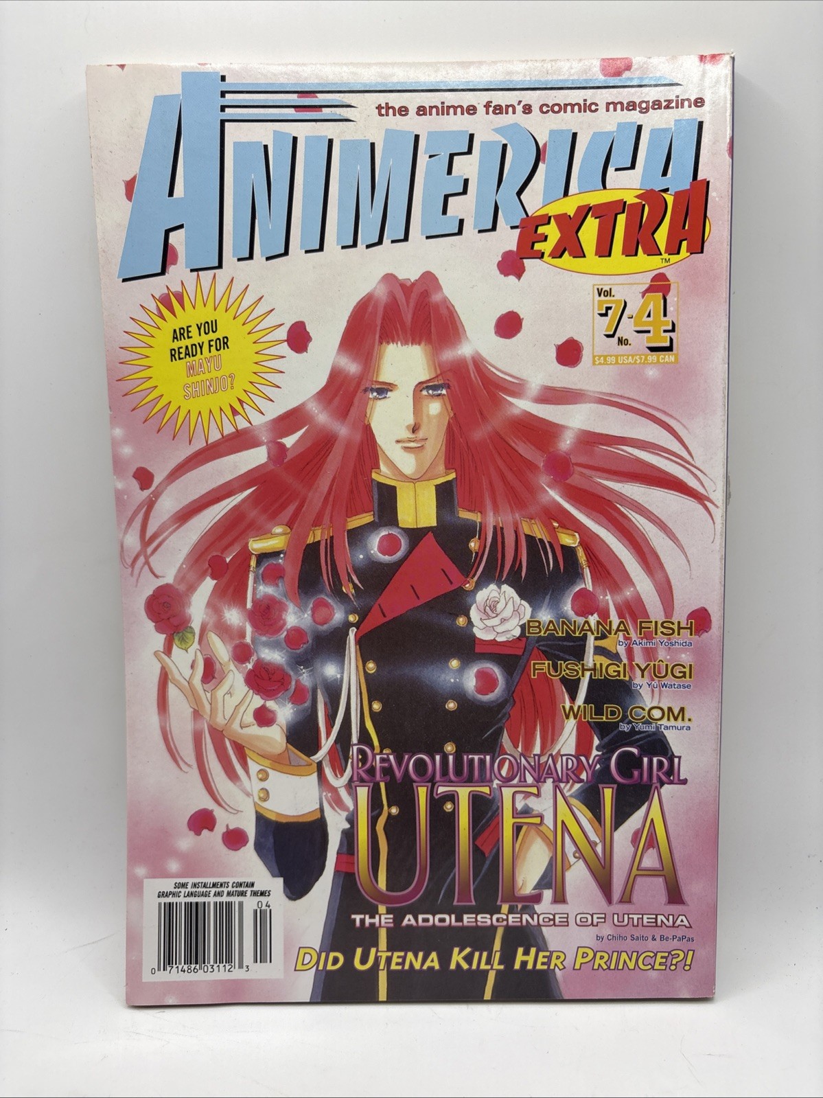 Vtg Animerica Extra Anime Comic Magazine Vol 7 No 4
