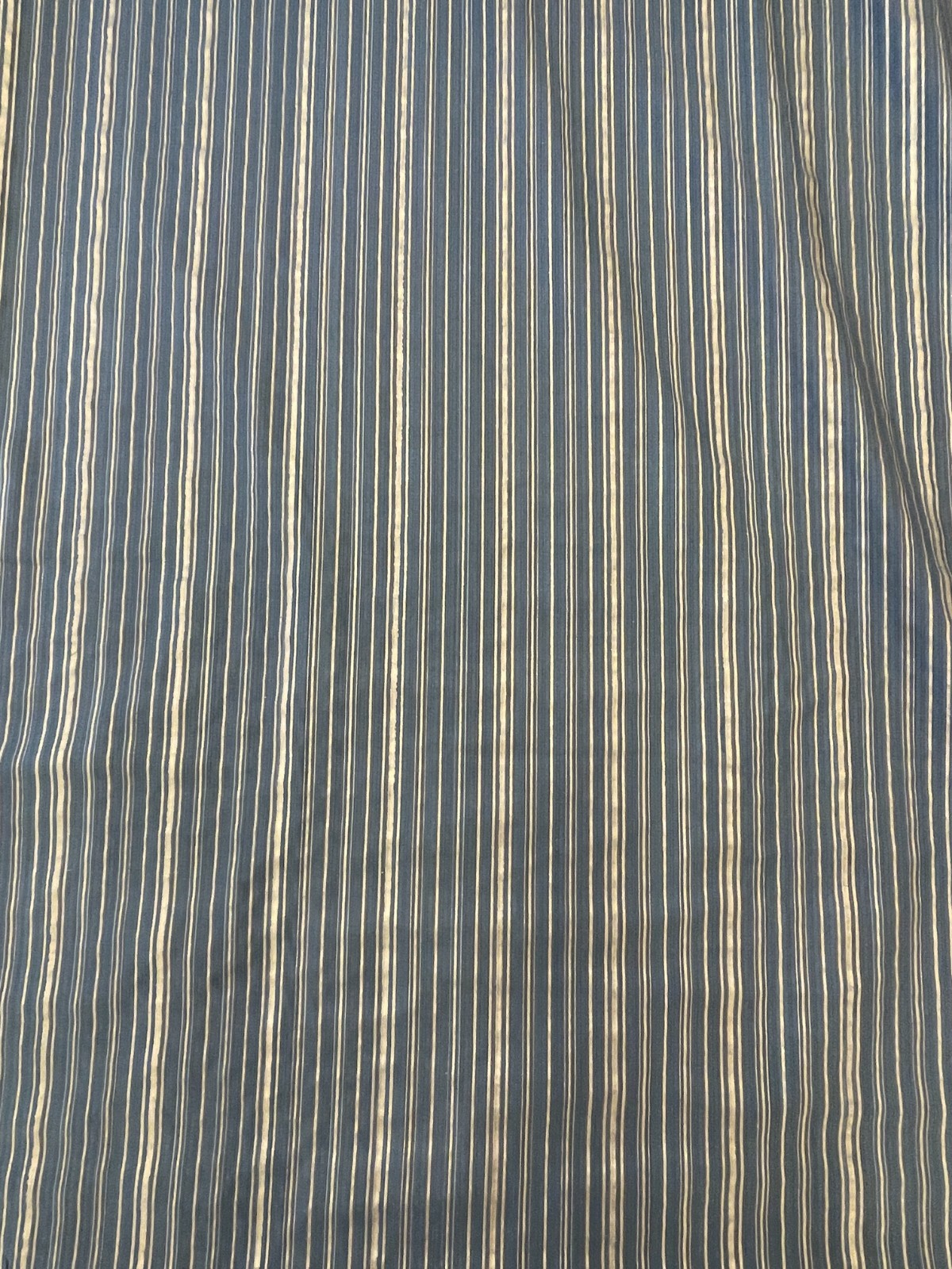 Fortuny MALMAISON Chocolate & Gold Stripes on Slate Blue - 3.92 Yds #5647
