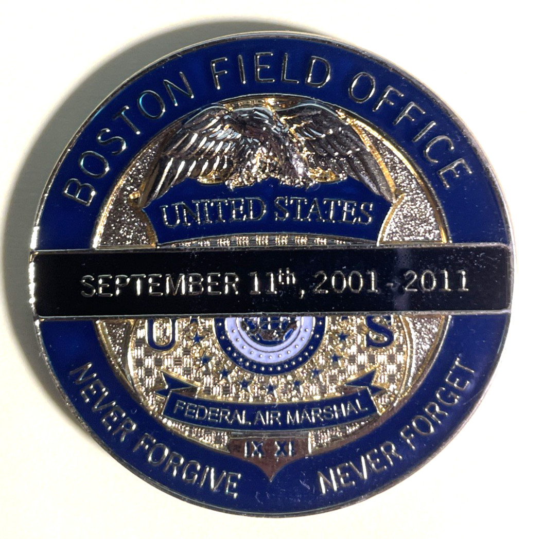 ✅🔥 Boston Field Office Federal Air Marshal 10 Year Anniversary Challenge Coin ✅🔥 Boston Field Office Federal Air Marshal 10 Year Anniversary Challenge Coin
