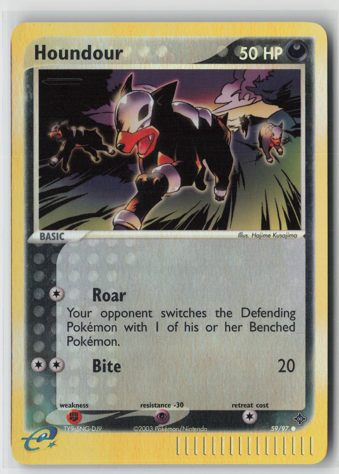 Houndour Reverse Holo  Dragon 59/97 NM