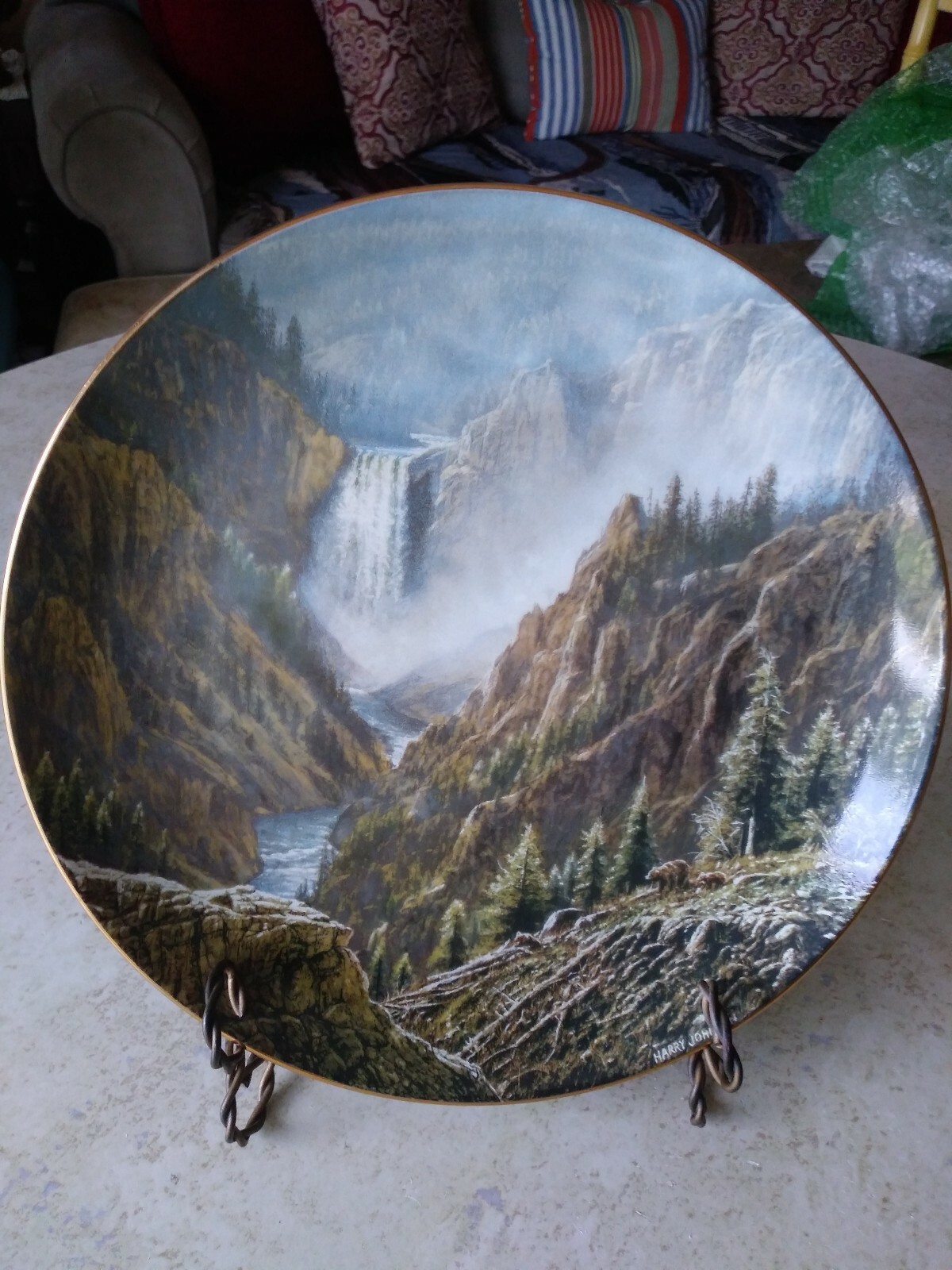 1989 W.S.George“Yellowstone River”Plate-Harry Johnson 1989 W.S.George“Yellowstone River”Plate-Harry Johnson