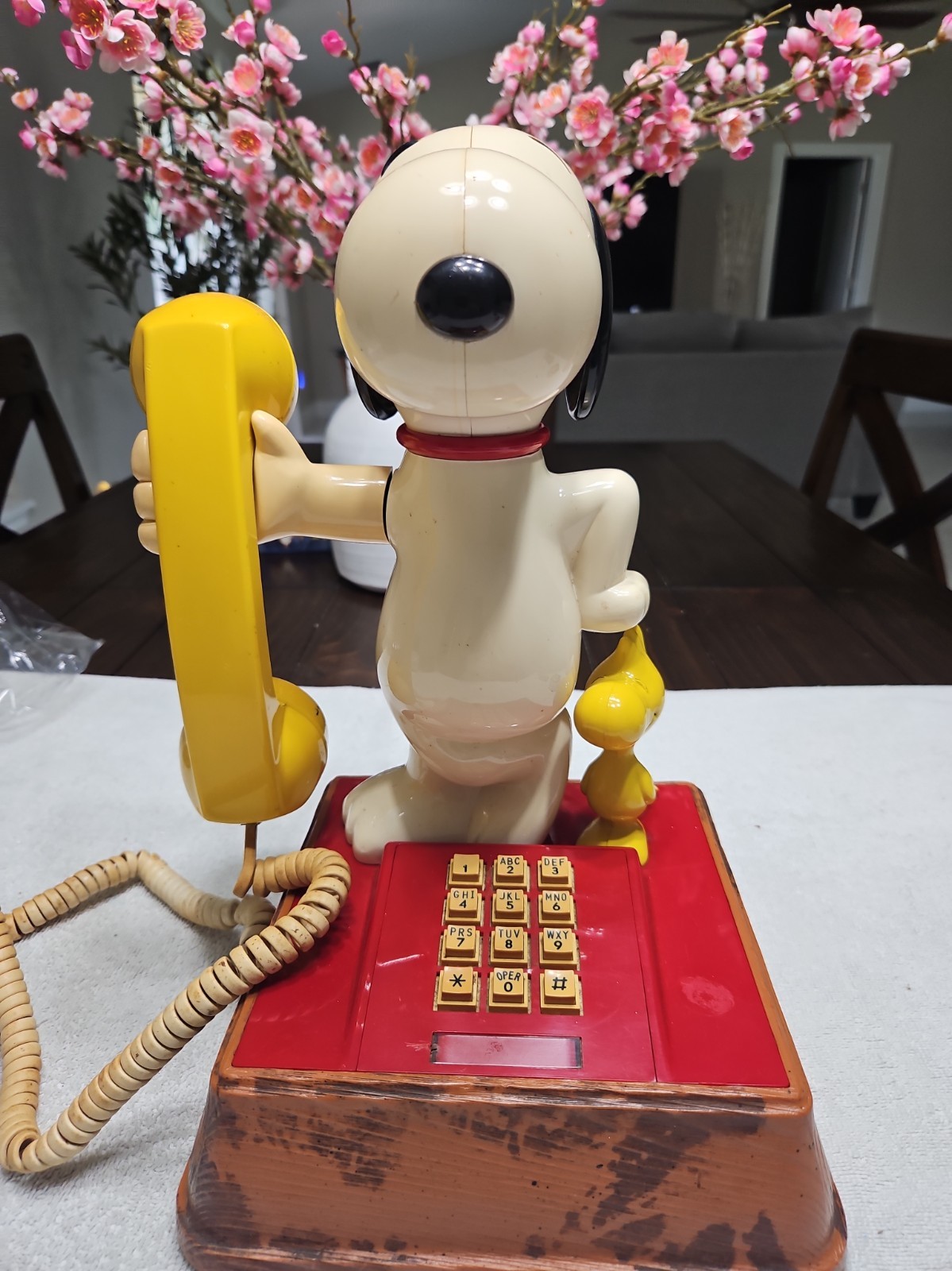 Vintage 1976 The Snoopy & Woodstock Push Button Dial Phone 14\ Vintage 1976 The Snoopy & Woodstock Push Button Dial Phone 14\