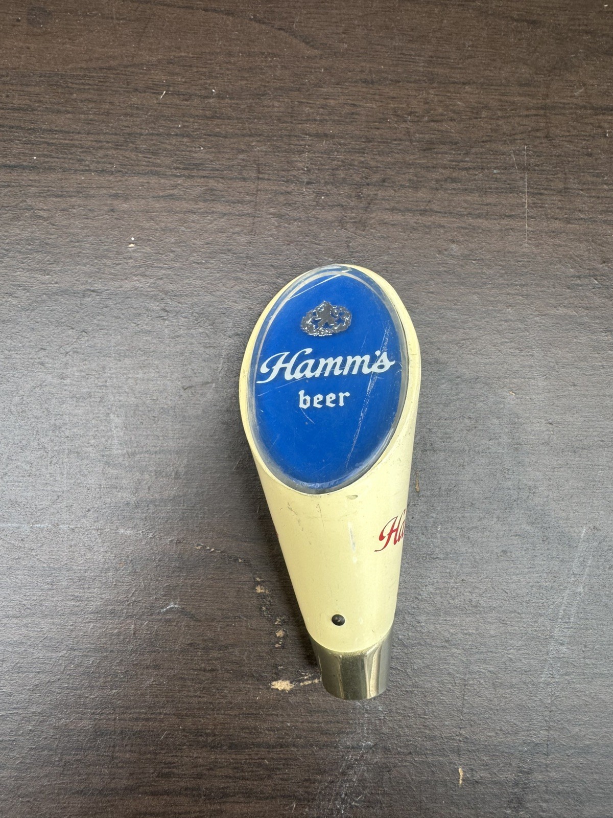 1962 Hamm\'s Small Tap Handle Draft Beer Hamms USED HAS SCUFFS, SCRATHES,FADED