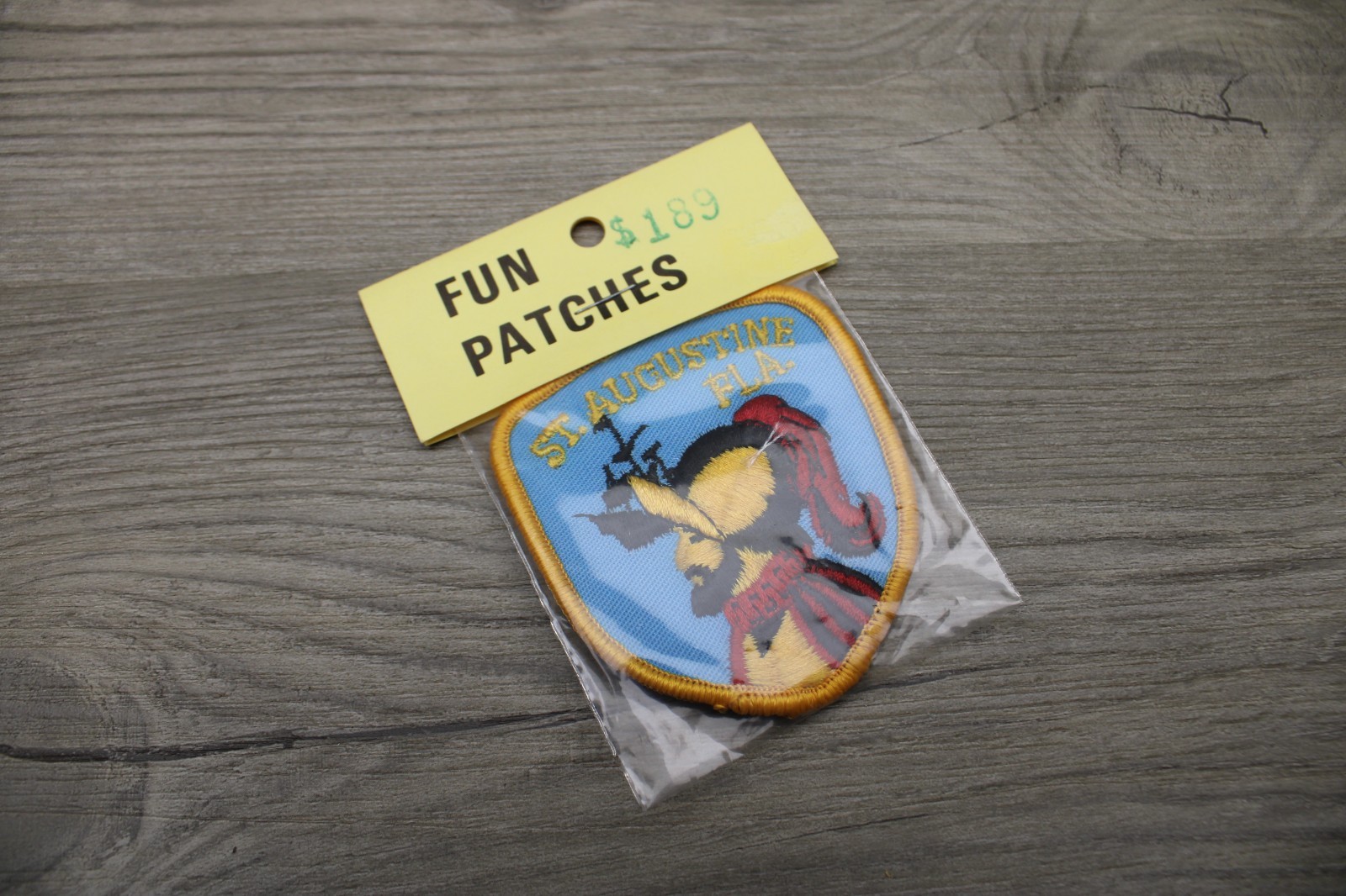 Vintage St Augustine Florida FLA Embroidered Souvenir Patch NEW Old Stock NIP Vintage St Augustine Florida FLA Embroidered Souvenir Patch NEW Old Stock NIP