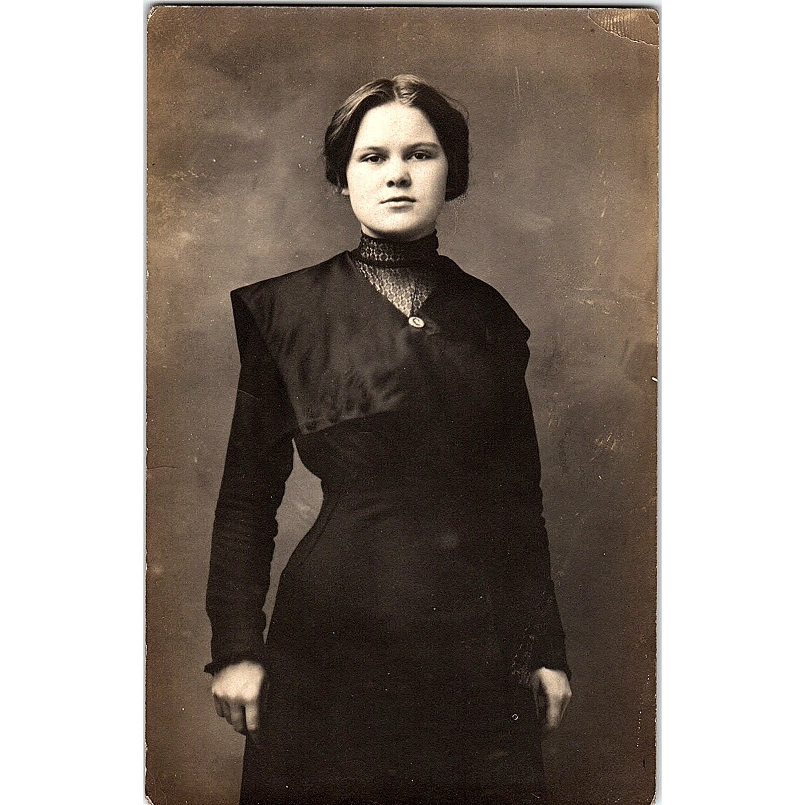 From Nellie Sanka-Manie to Mr. Rube Hand Antique Real Photo RPPC Postcard PE14
