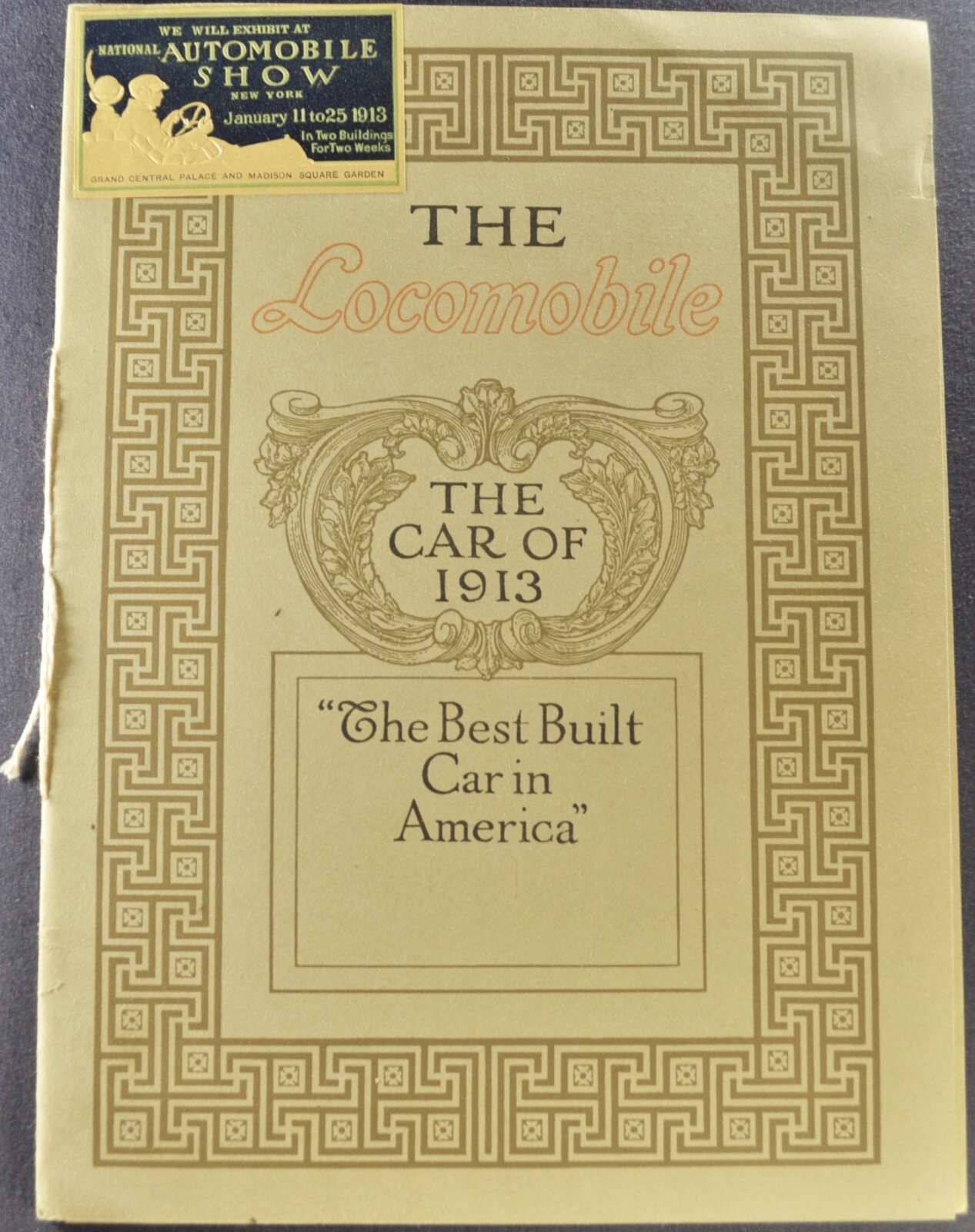 1913 Locomobile Brochure Torpedo Touring Car Berline Limo Excellent Original 13