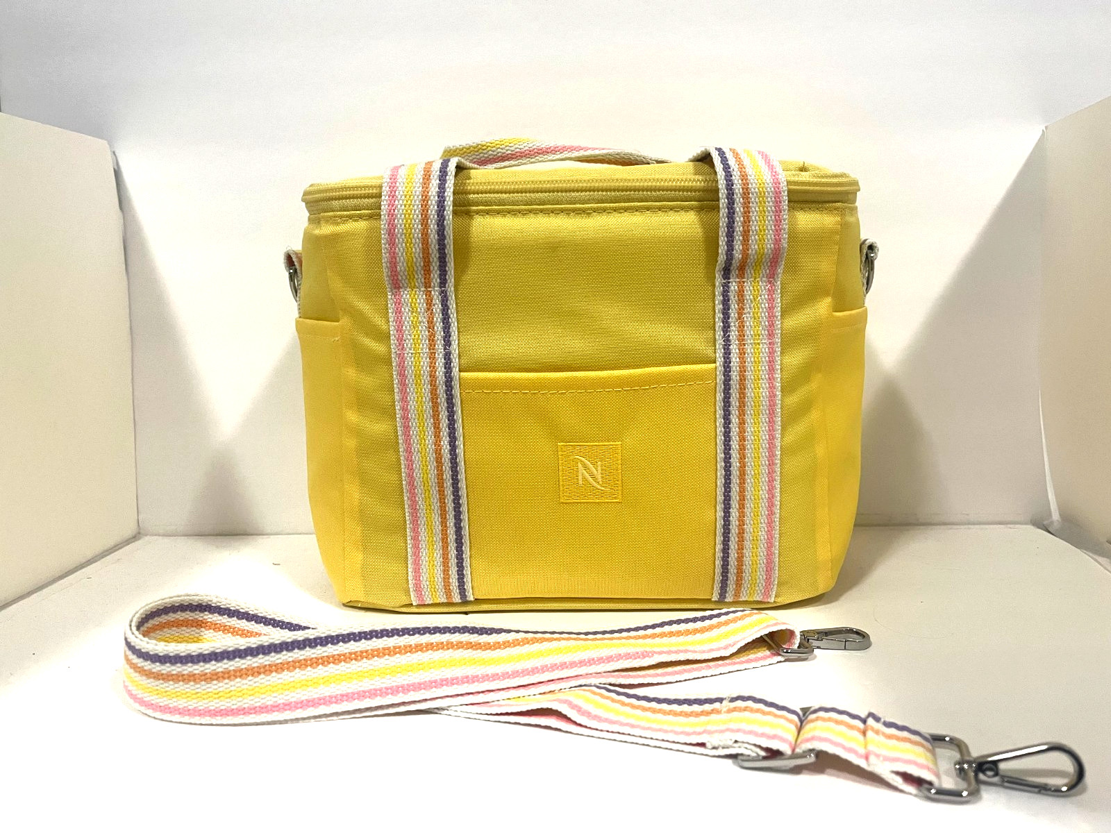 Nespresso Citron Cooler Bag 2026 Summer limited Edition - Yellow, and rainbow -