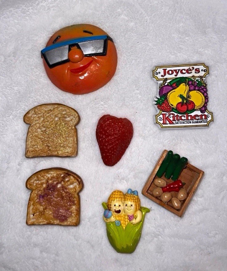 Vintage kitchen food magnets bundle