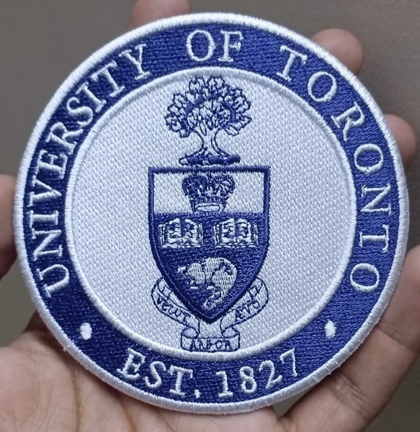 University Of Toronto Logo Iron On Patch - Sew Patch - Embroidered Patch