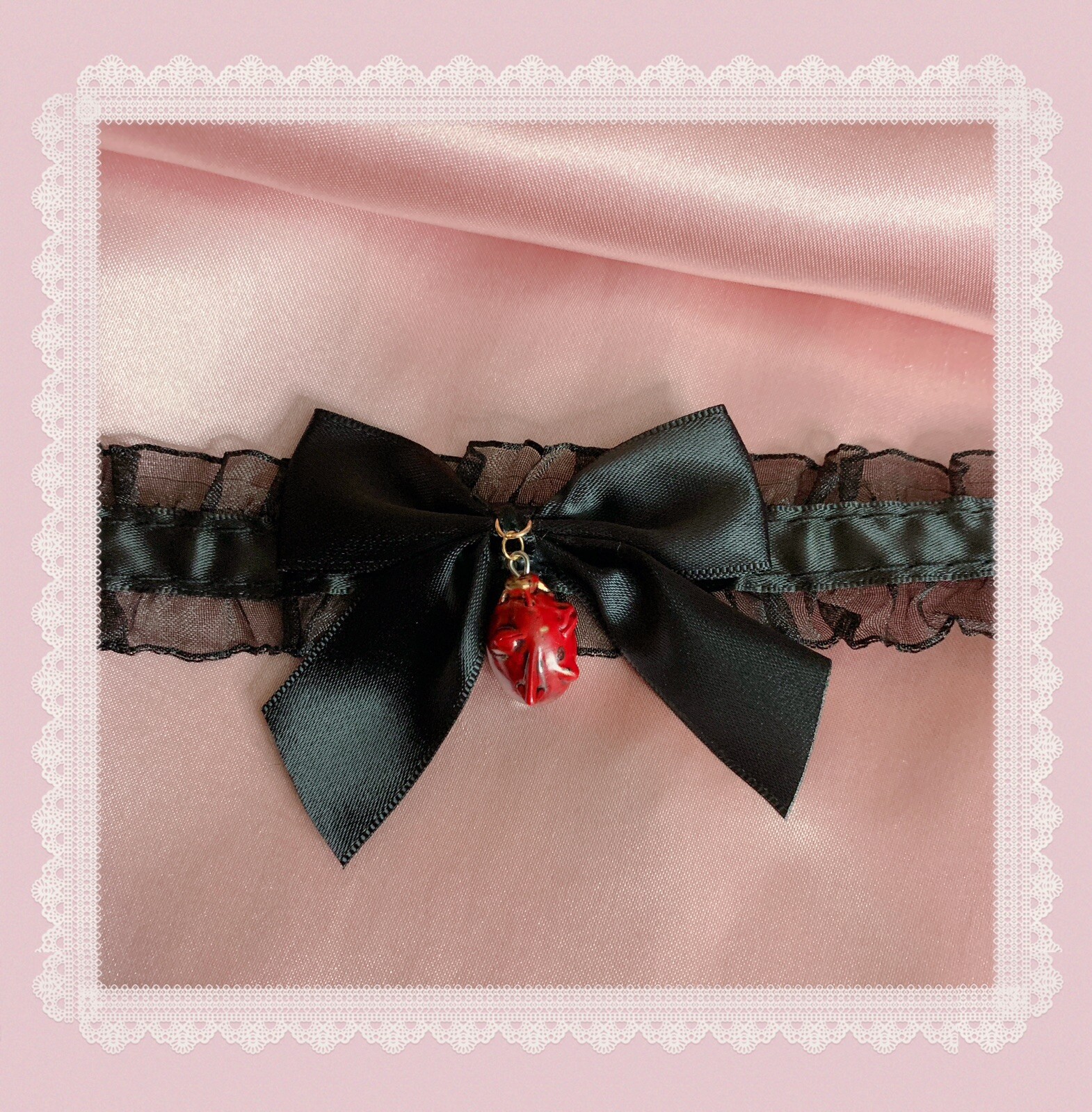 CUSTOM Berserk Griffith Lolita Goth Behelit Choker Necklace Anime Manga Kawaii