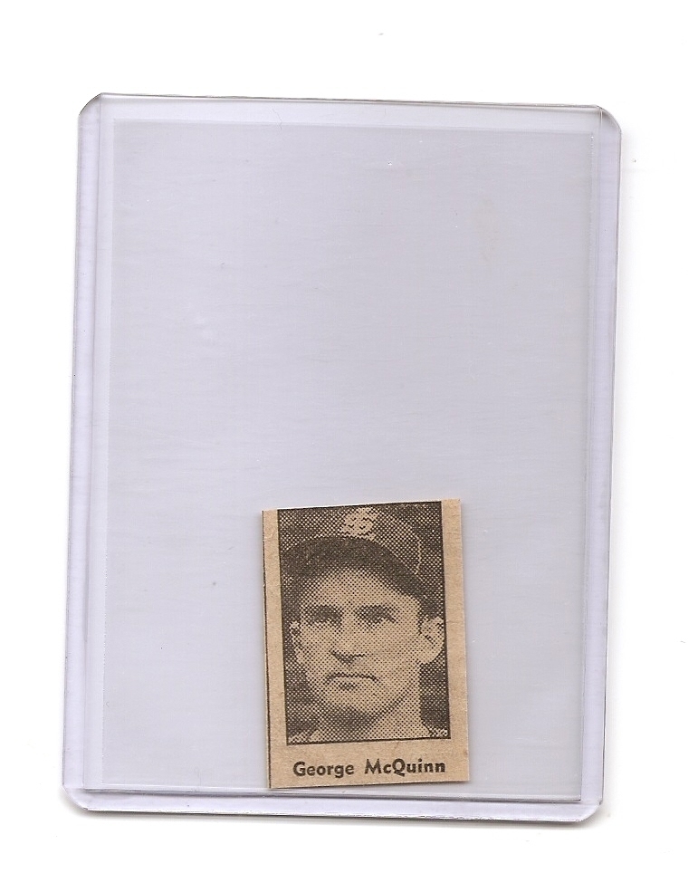 George McQuinn 1940 Sporting News All Stars Insert Panel 1 of 36 George McQuinn 1940 Sporting News All Stars Insert Panel 1 of 36