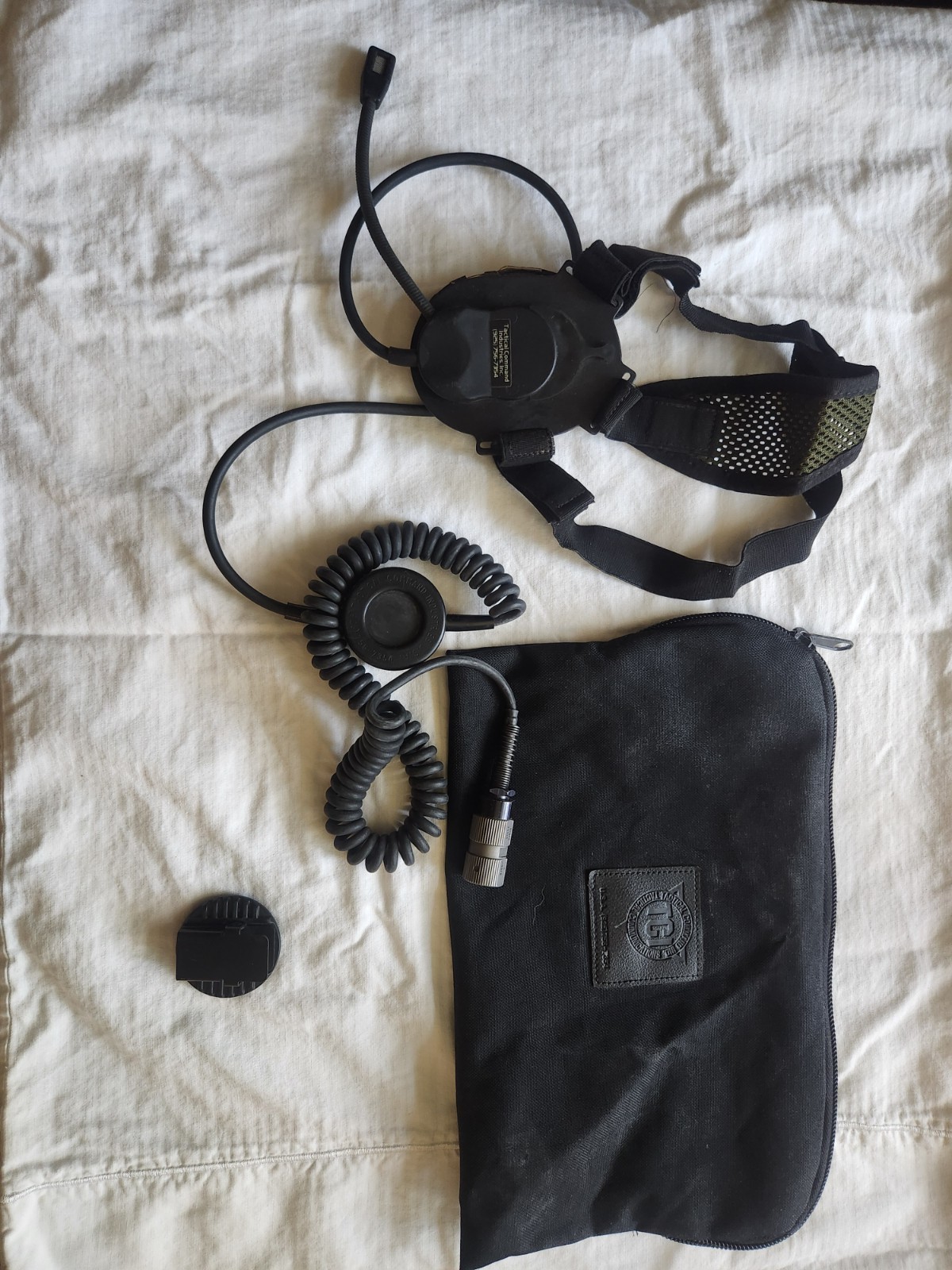 TCI Tactical Command Industries Communication Headset  Unit Push To Talk