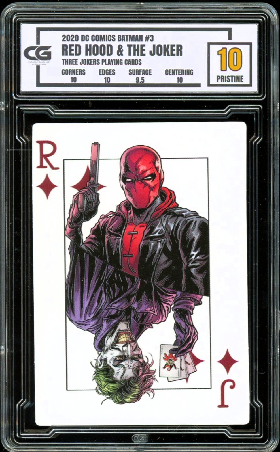 2020 DC Comics Batman Three Jokers Playing Card Joker & Red Hood CG 10 PRISTINE 2020 DC Comics Batman Three Jokers Playing Card Joker & Red Hood CG 10 PRISTINE