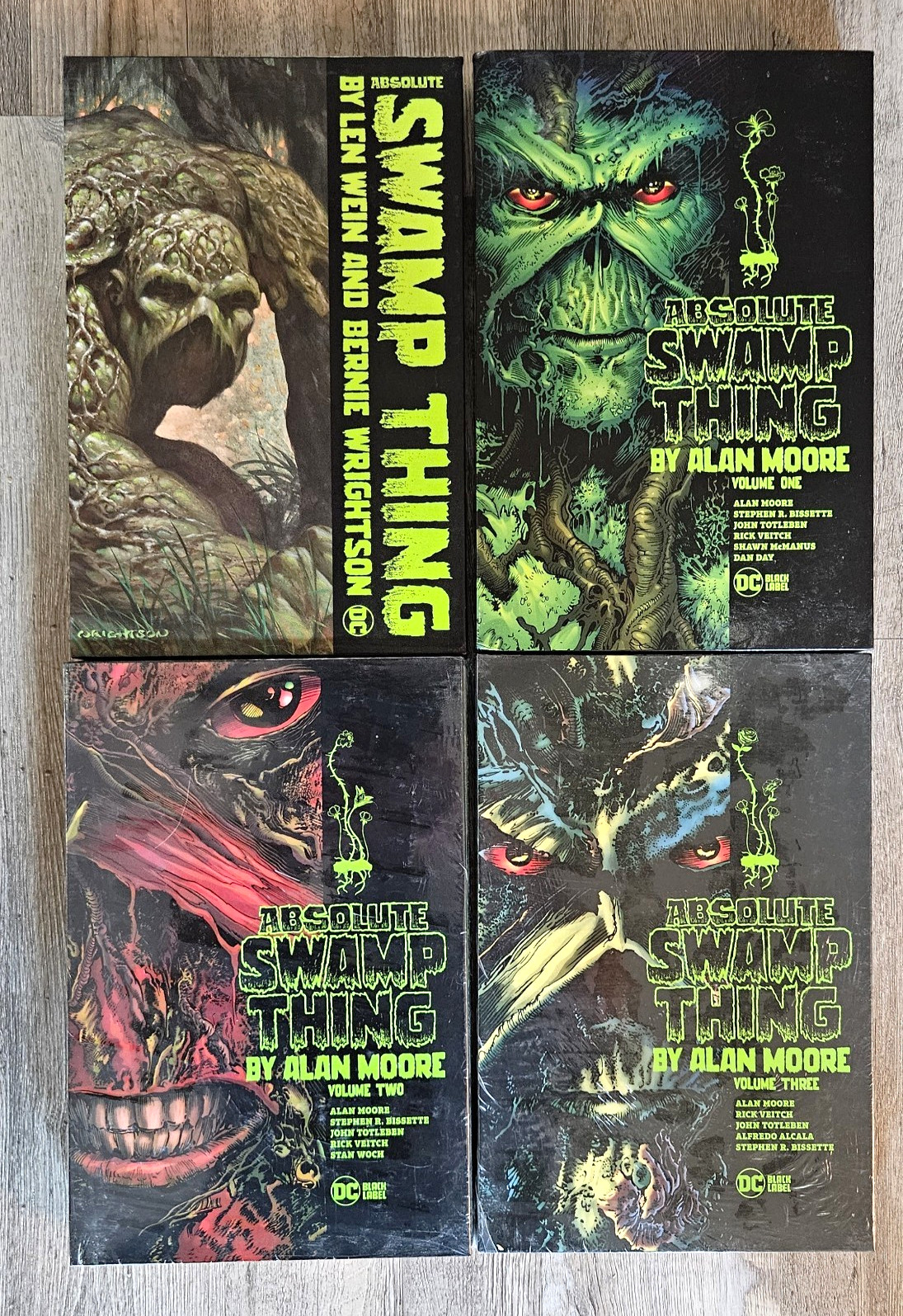 DC Absolute Swamp Thing Hardcover Set/Lot Vol 1-3 Alan Moore Len Wein Wrightson
