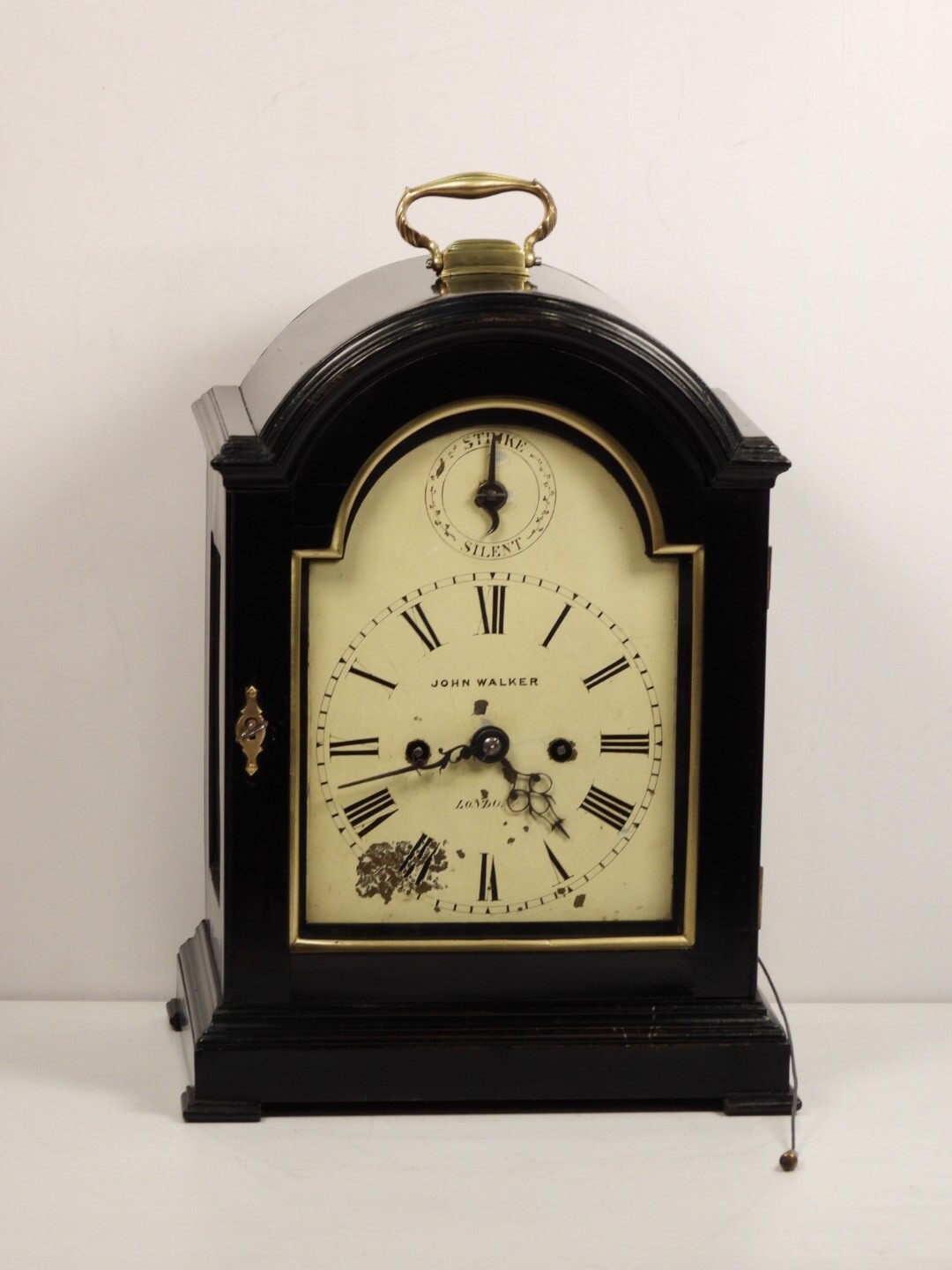 John Walker London Verge Converted Twin Fusee Bracket Clock
