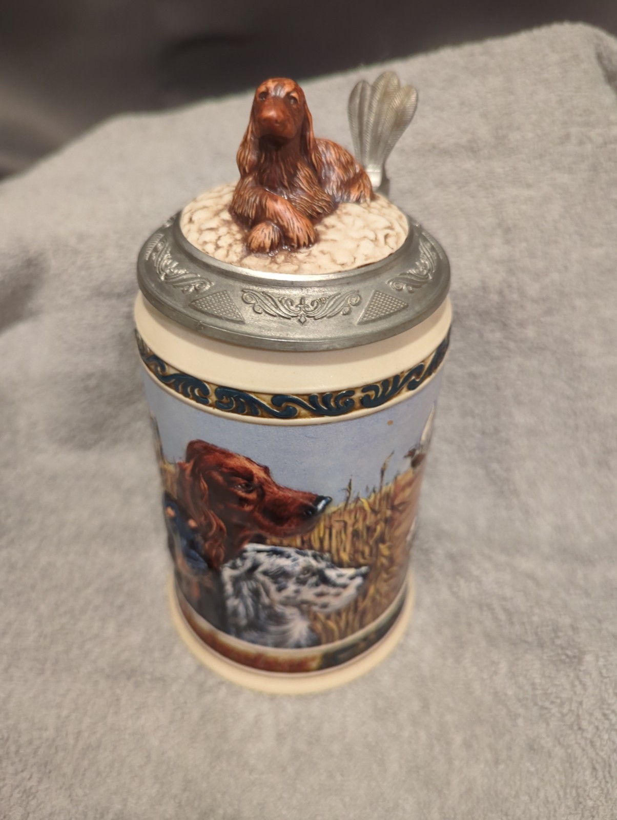 Budweiser Hunter's Companion Irish Gordon English Setters Stein Anheuser Busch Budweiser Hunter's Companion Irish Gordon English Setters Stein Anheuser Busch