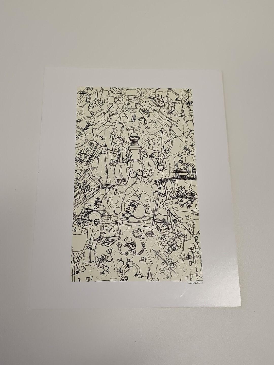 2008 Limited Ed. Futurama Escape From The Bowels  Of Hellish Delight Postcard
