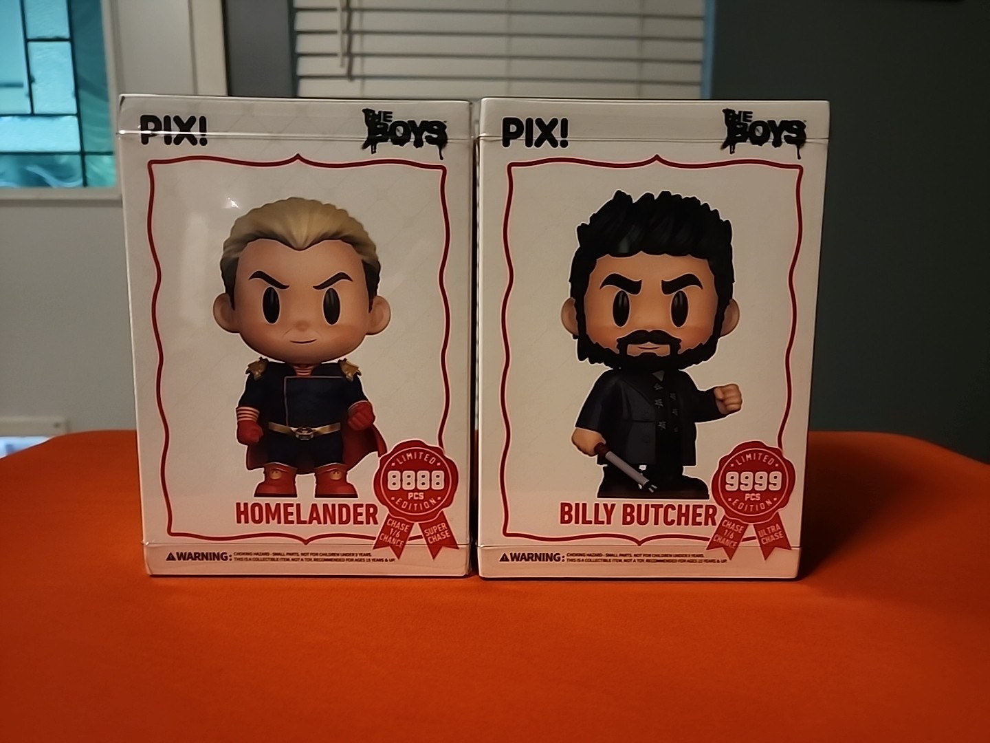 2x SEALED The Boys Limited Edition Thrilljoy PIX Homelander & Billy Butcher