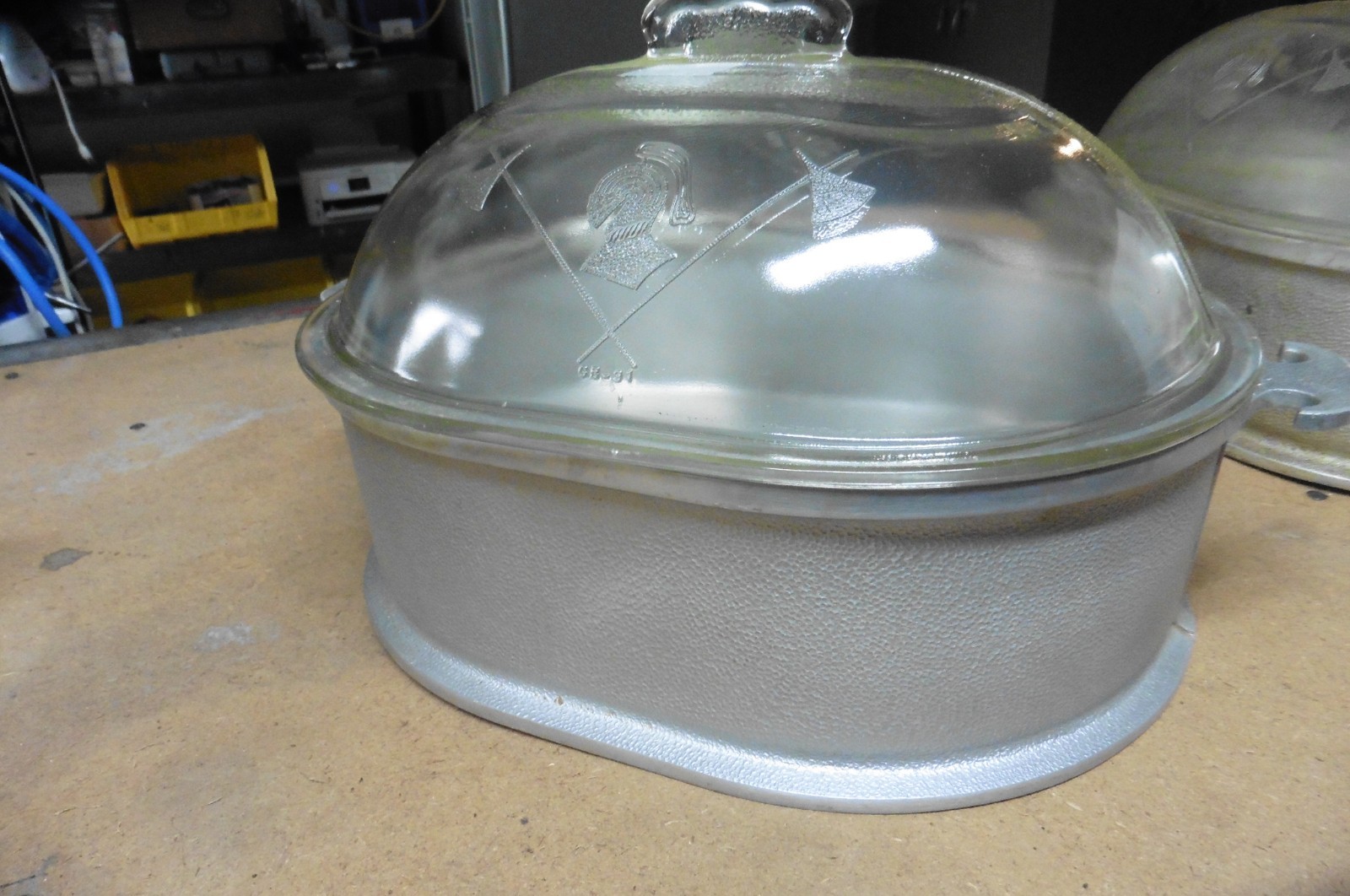 Vtg Guardian Service Ware Aluminum Cookware 1 Pots 1 glass lid