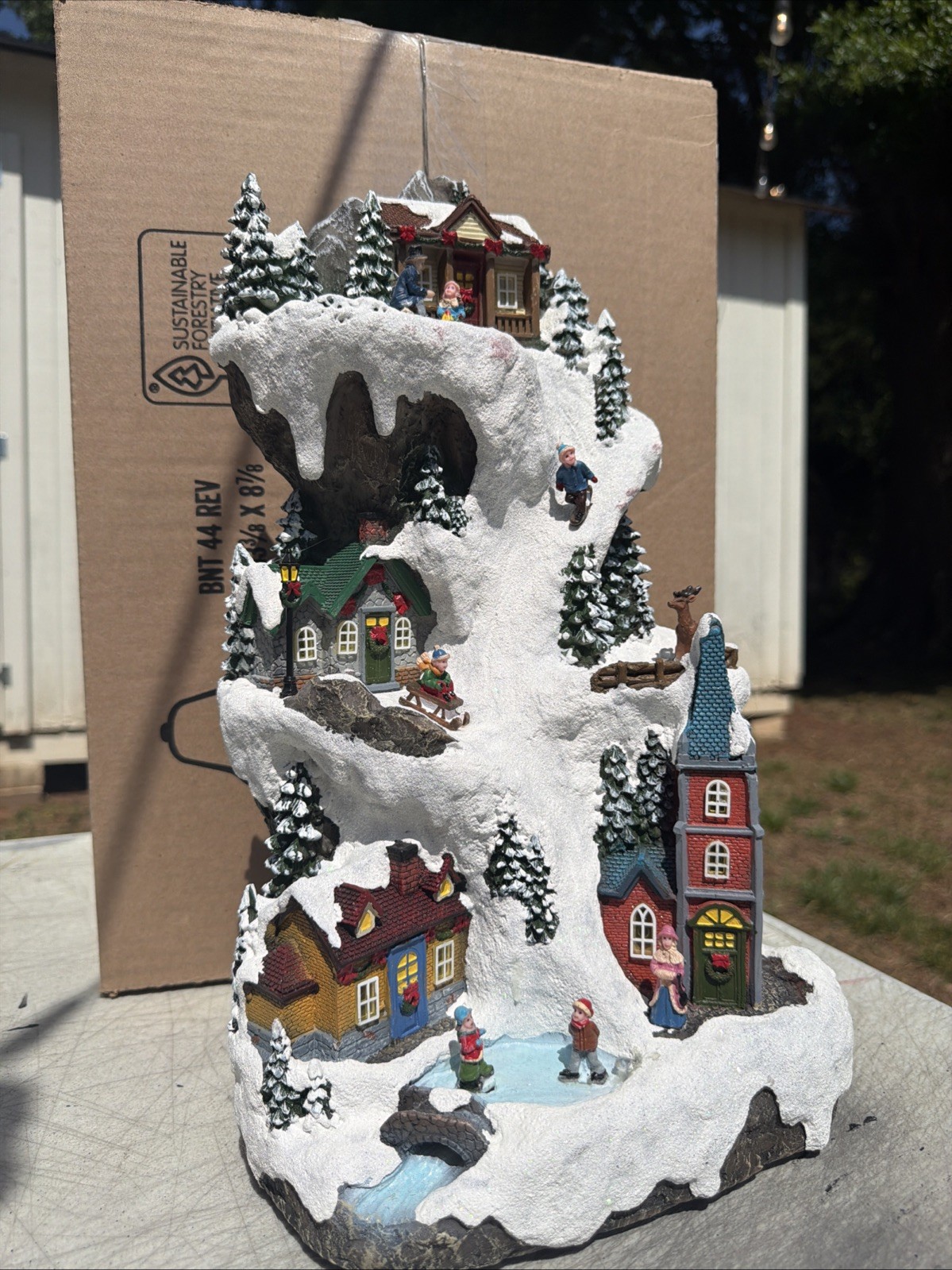 Nature’s Mark LLC 16 inch Light Up Christmas Mountain Scene Model: NM-X20108AA