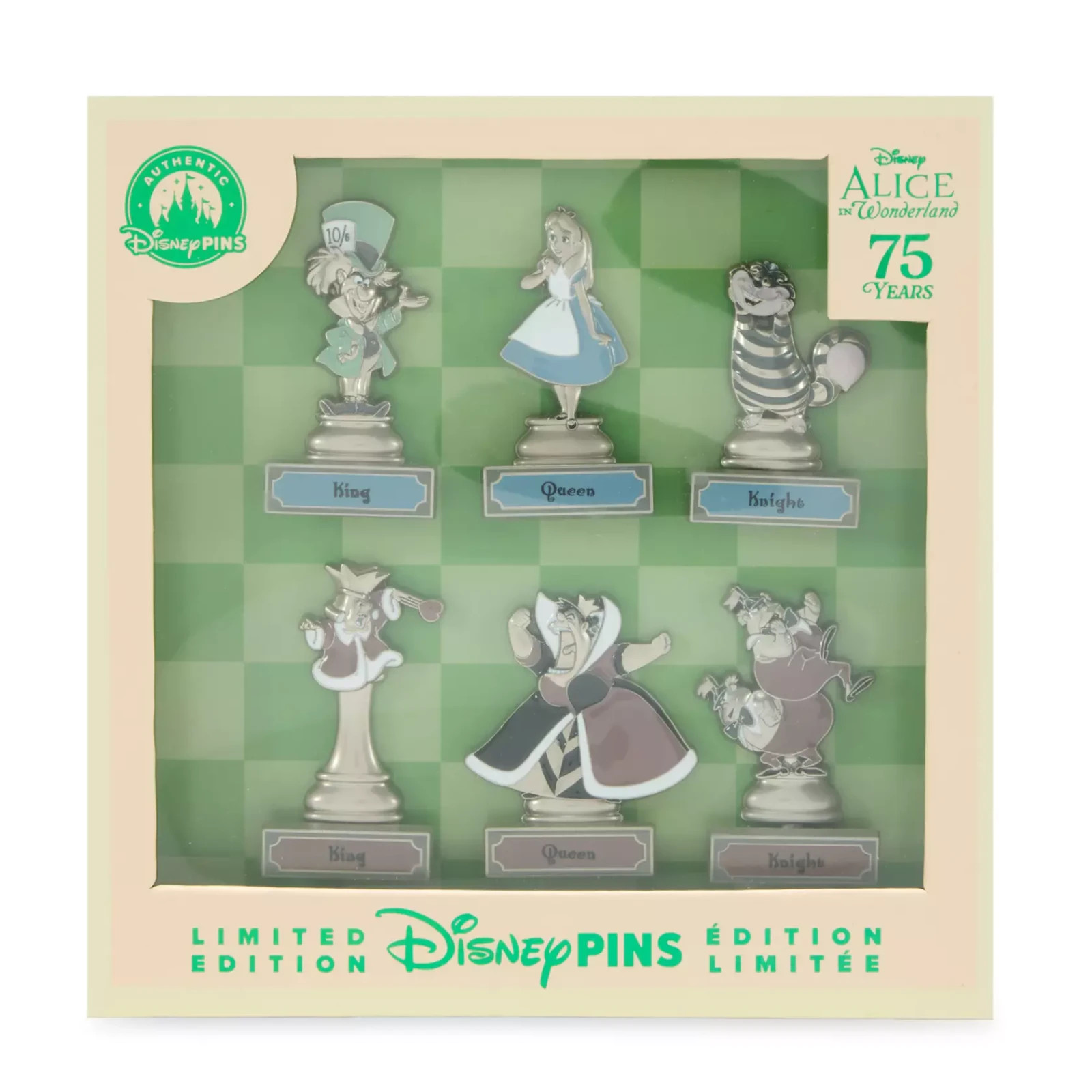 2026 Disney Alice in Wonderland 75th Anniversary Pin Set Limited Edition To 1600 2026 Disney Alice in Wonderland 75th Anniversary Pin Set Limited Edition To 1600