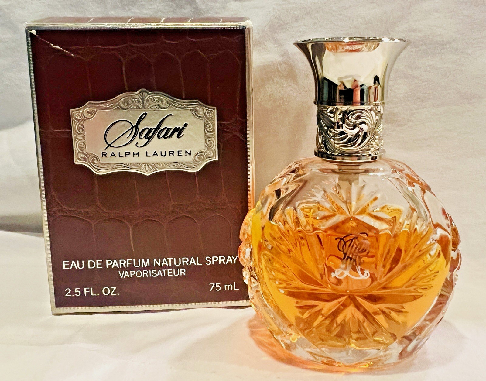 Vtg Cosmair RALPH LAUREN SAFARI 2.5oz Women's Eau De Parfum Natural Spray w/ Box