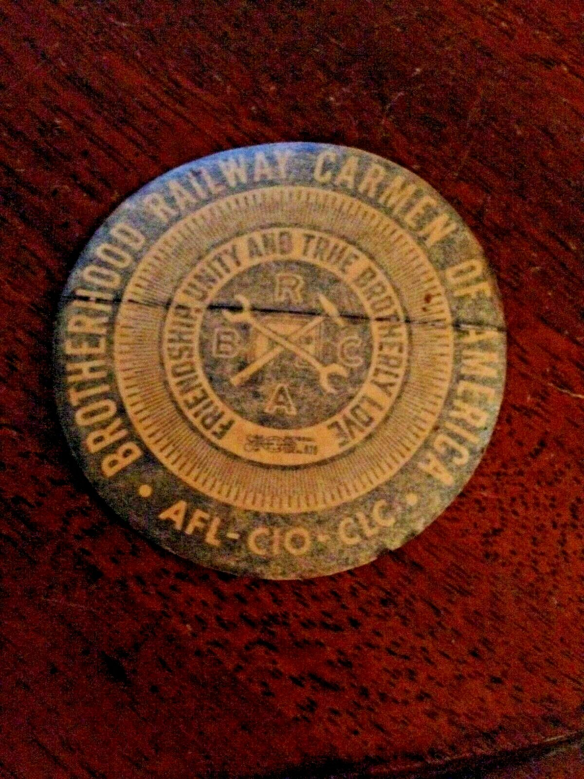 VINTAGE BROTHERHOOD RAILWAY CARMEN OF AMERICA UNION STICKER 