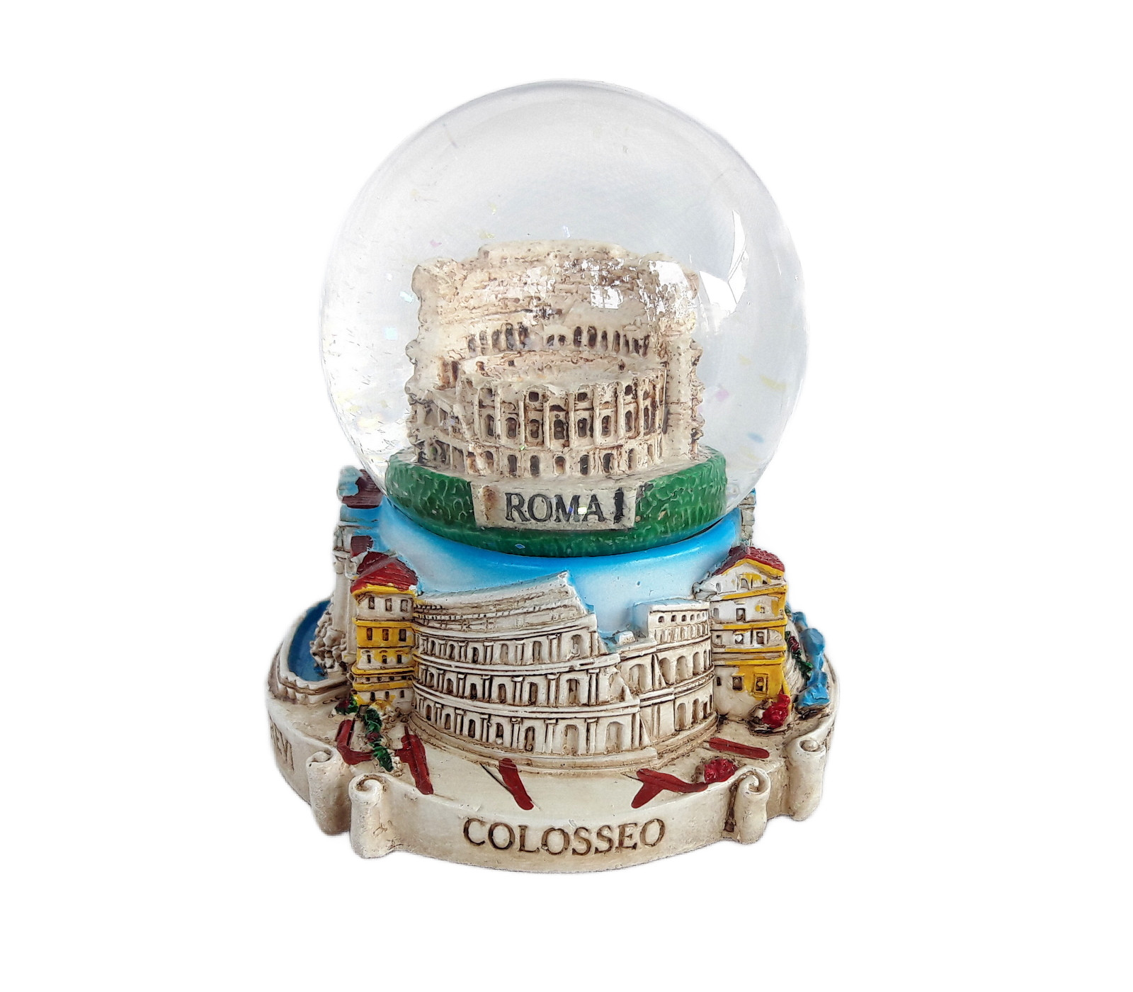 Rome Colosseum Snow Globe – Italy Souvenir Travel Memory Gift Collectible 9.5cm