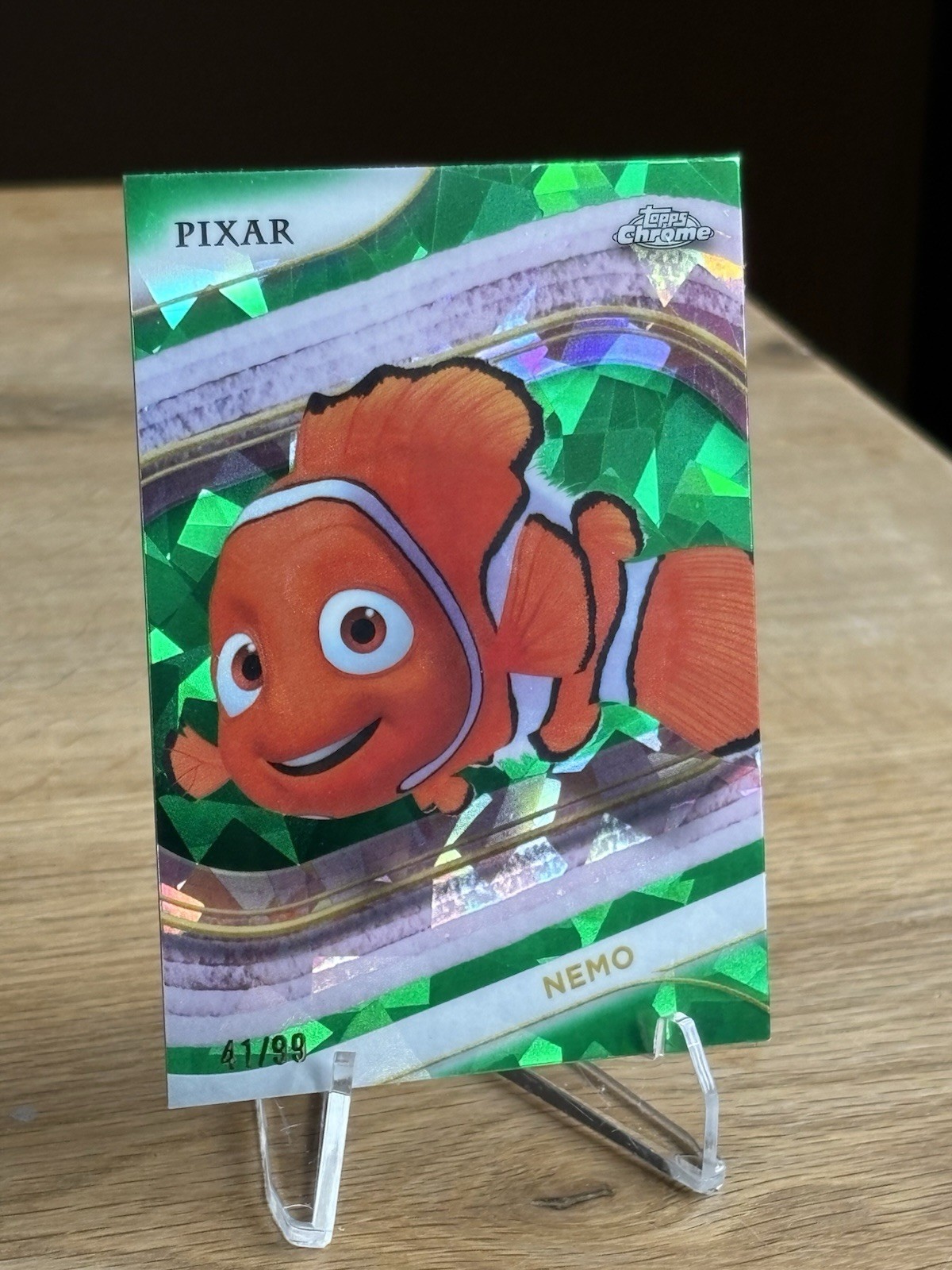 2025 Disney Topps Chrome Sapphire Nemo /99 Green 2025 Disney Topps Chrome Sapphire Nemo /99 Green
