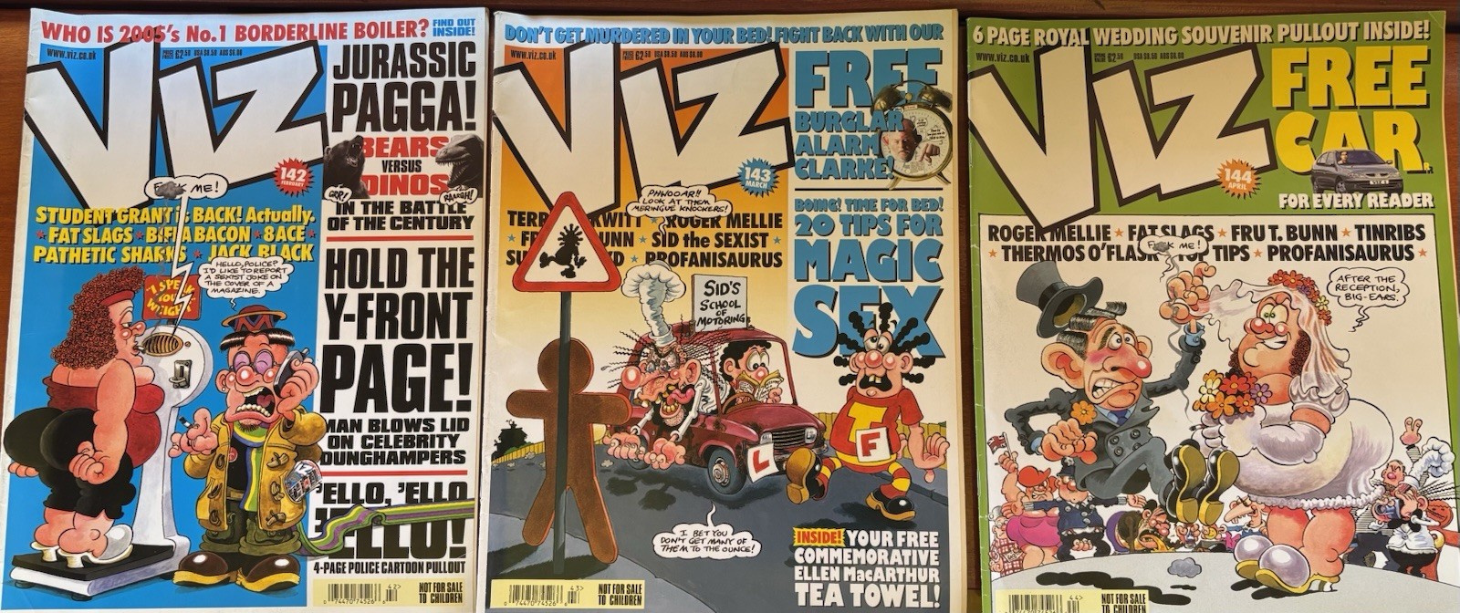 Viz - 36 Issues Uk Comic Magazine Lot  Issue #’s 91,92,94,96,103,115-144