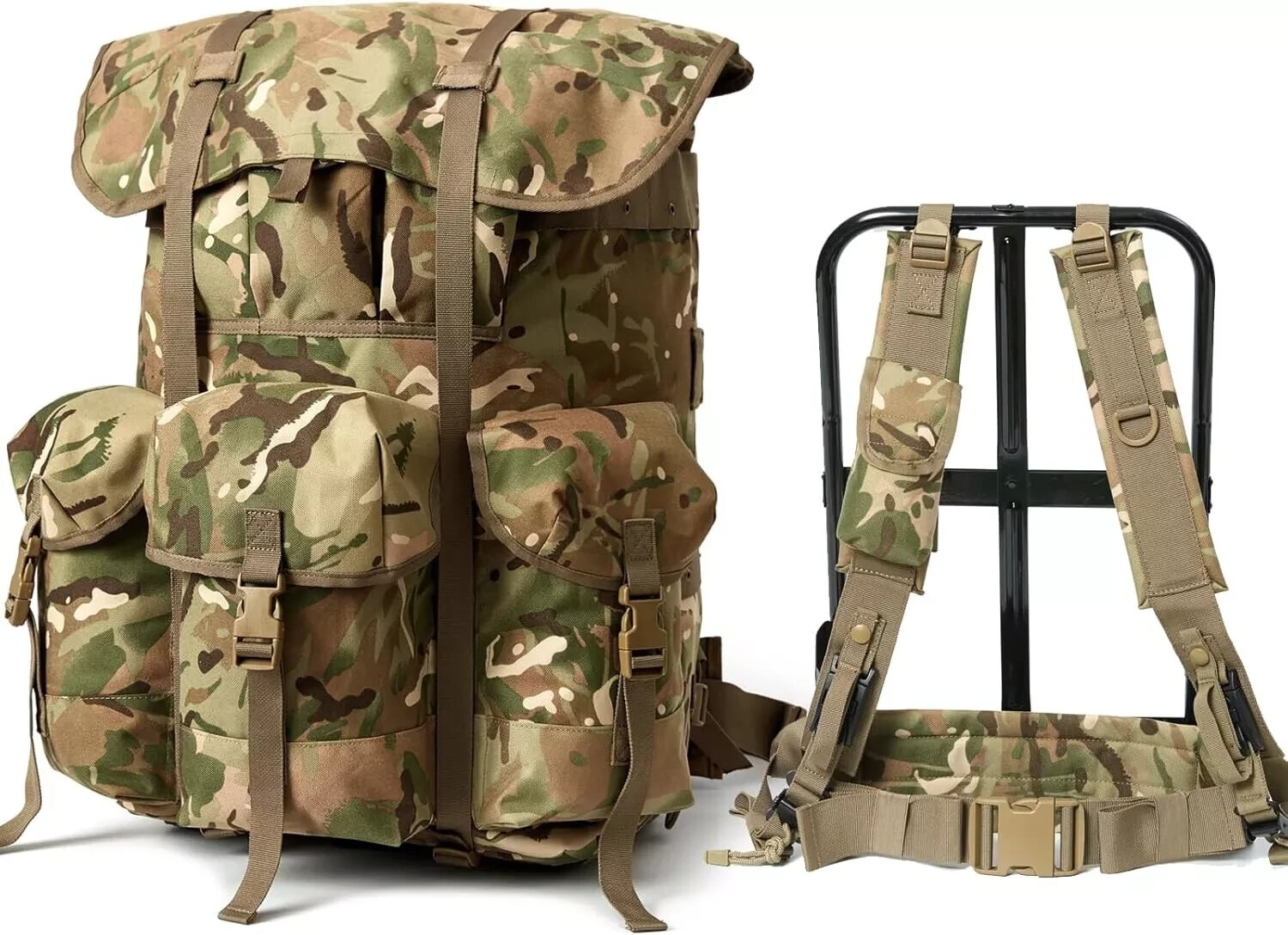 MTP ALICE Large Military Pack Multi-Terrain Camo Army Rucksack 1000D Nylon