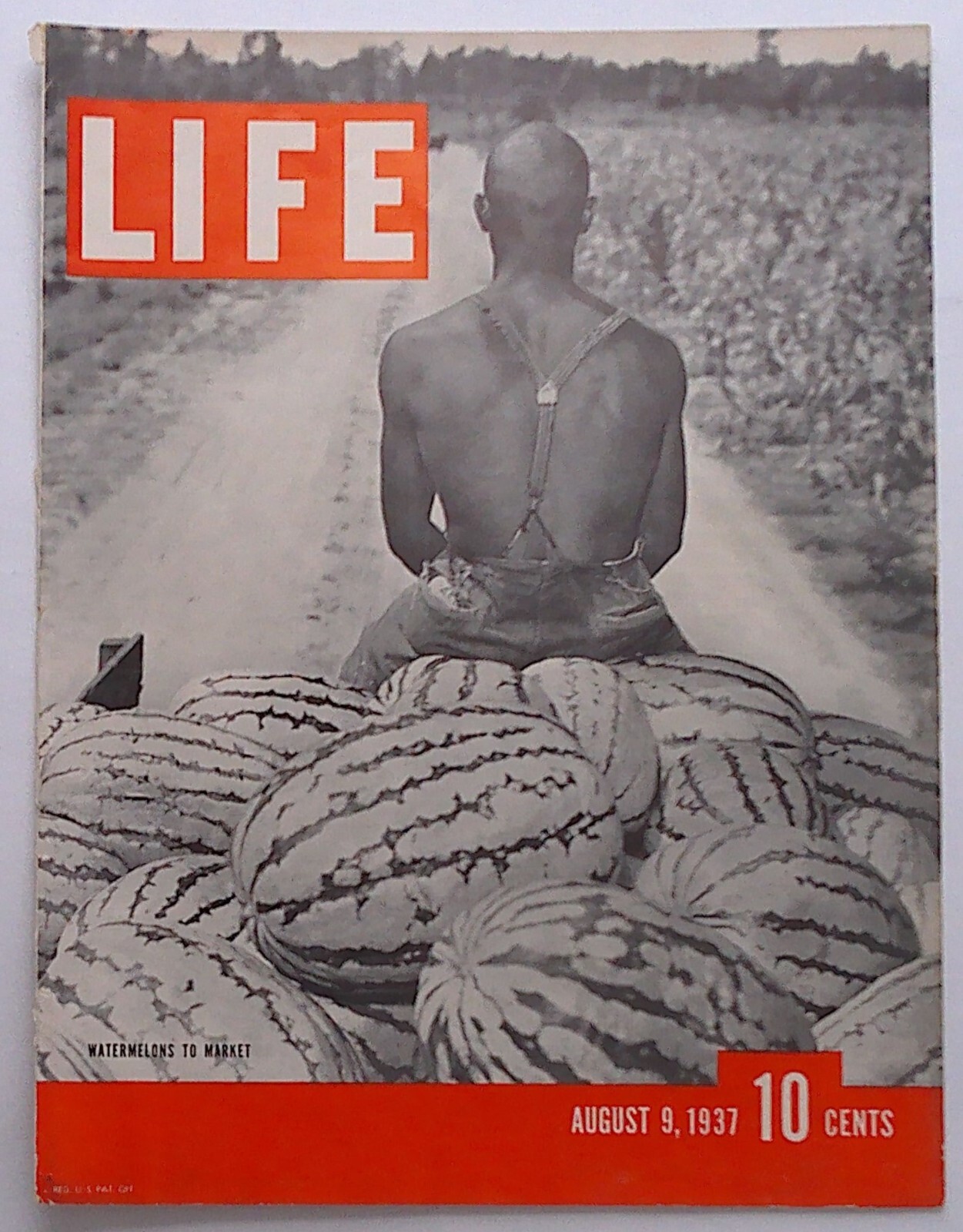 Life Magazine COVER ONLY August 9,  1937