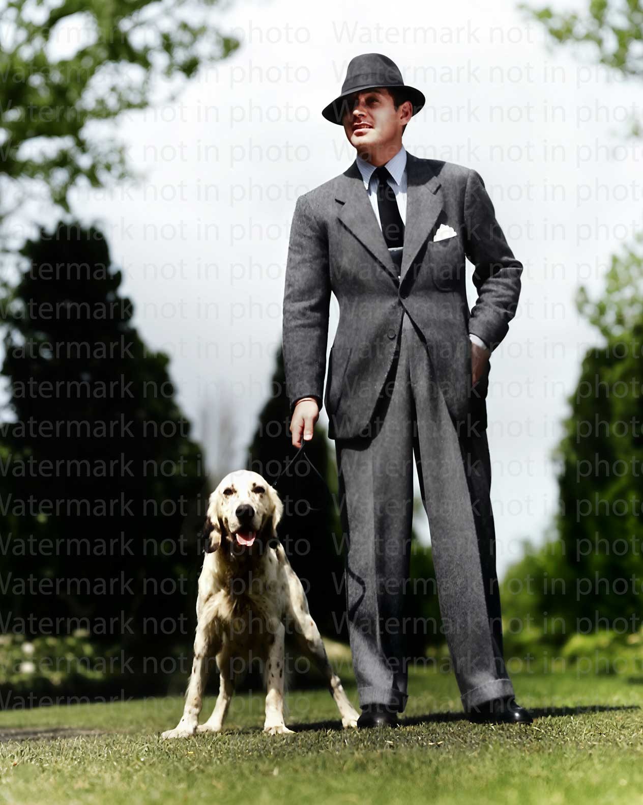 Clark Gable 8x10 RARE COLOR Photo 660 REMASTERED