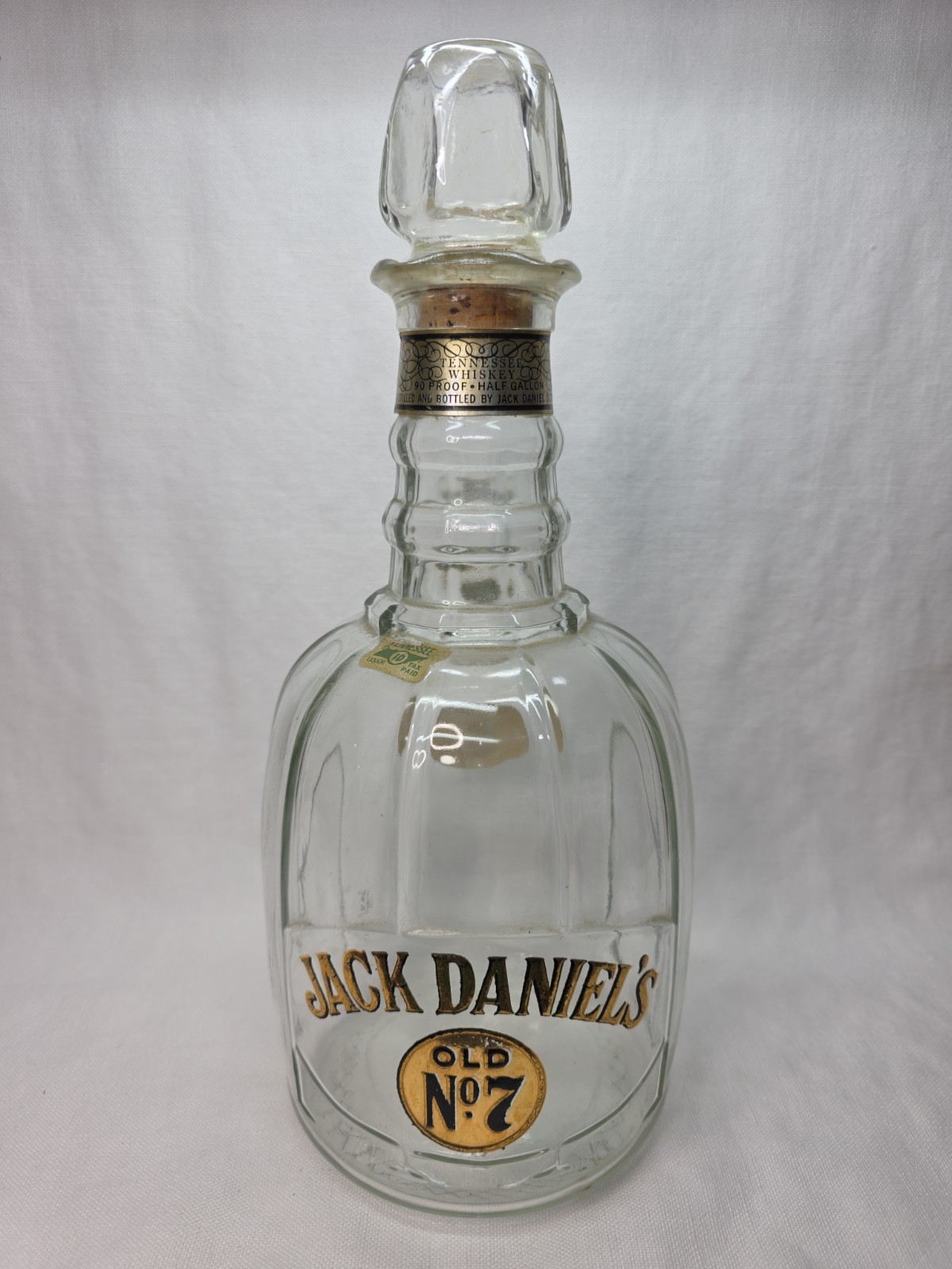 JACK DANIELS BACK BAR DISPLAY BOTTLE MAXWELL HOUSE GOLD LETTERING