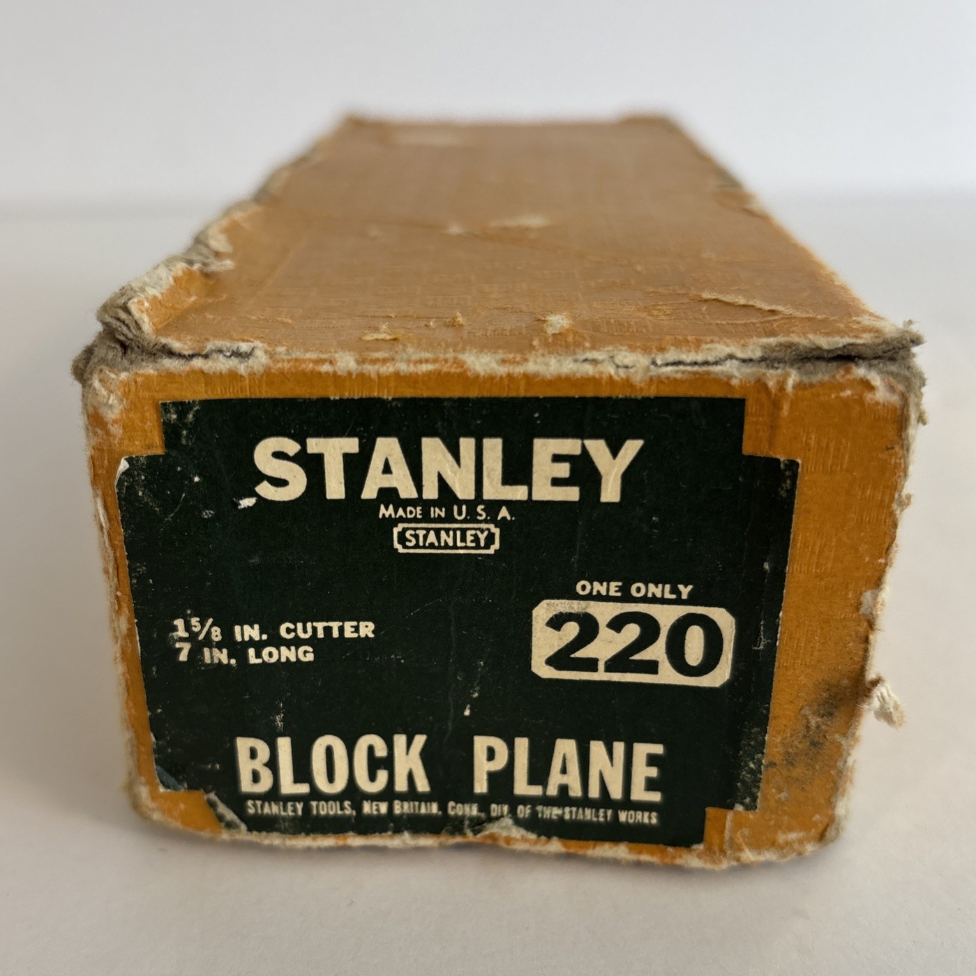 VTG Stanley No 220 Block Plane with Box