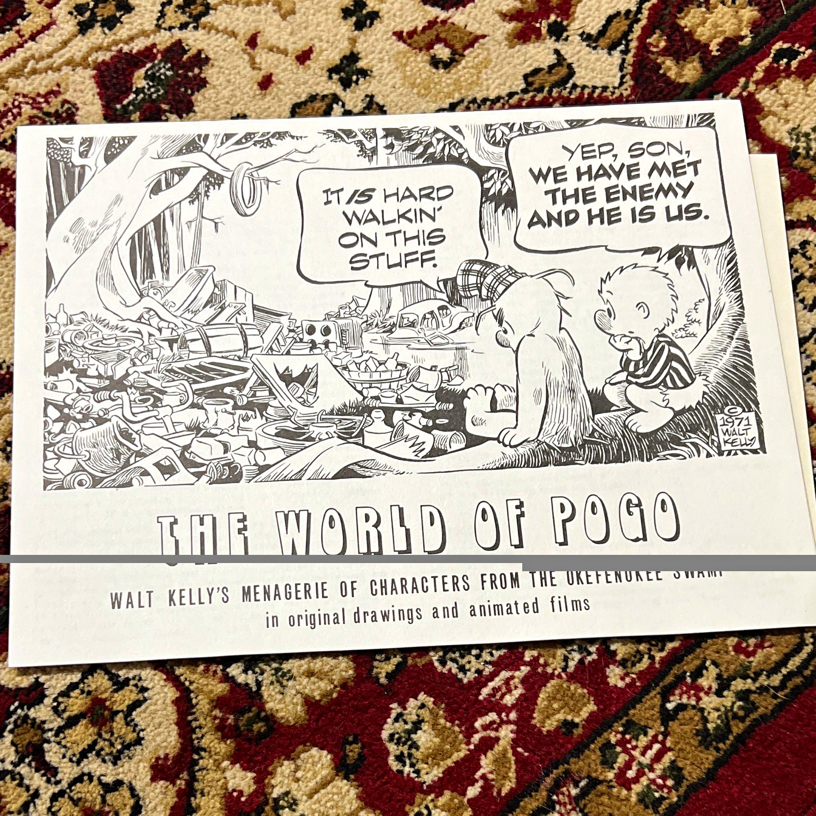 The World of Pogo Walt Kelly 1971 clipped strip Museum of Fine Arts Springfield